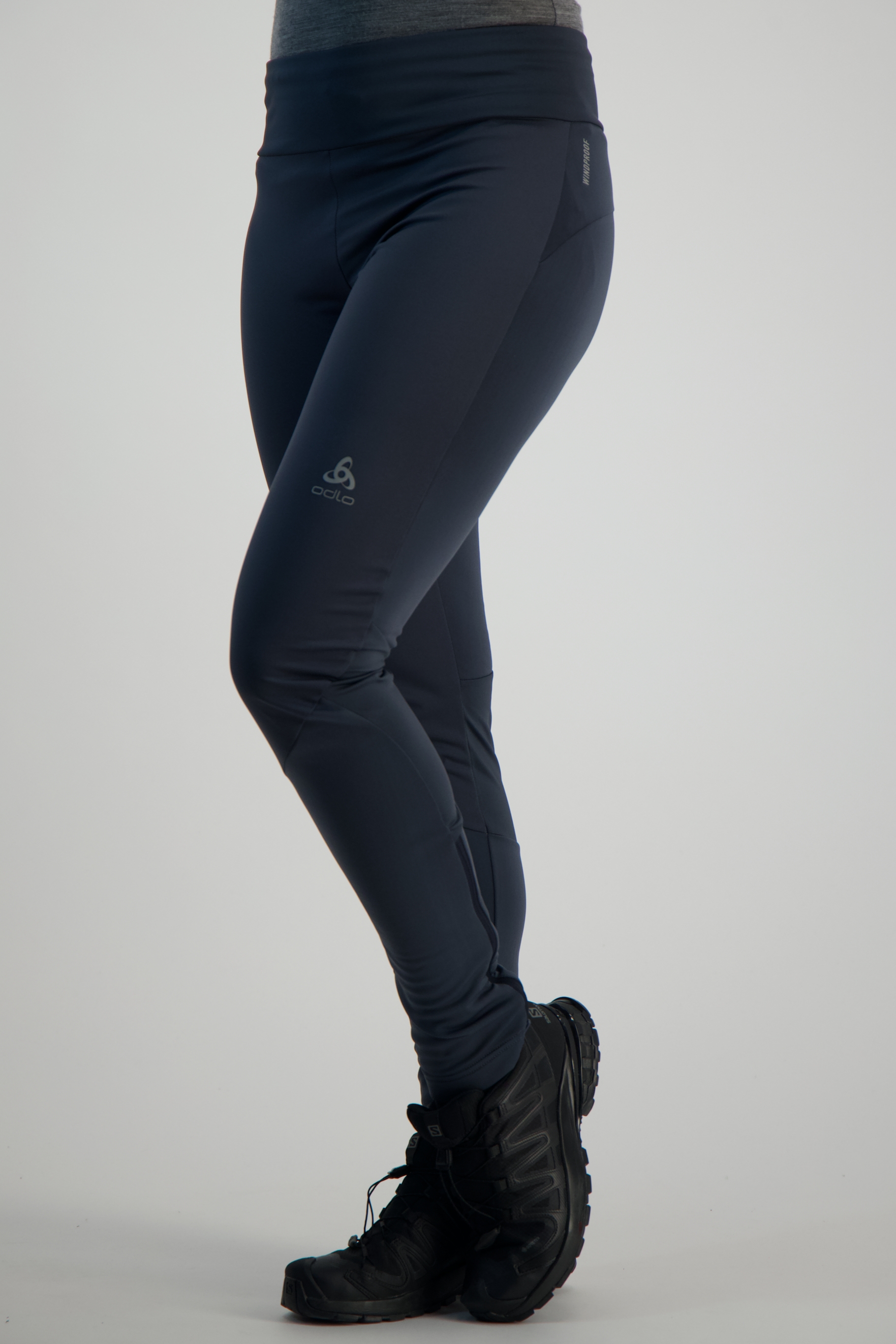 Image of Odlo Langnes Warm Damen Langlaufhose Blau, Damen, Größe: M