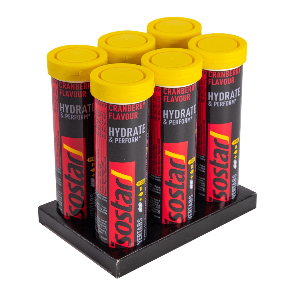 Image of Isostar 6-Pack Hydrate & Perform Cranberry 10 x 12 g Brausetabletten Lila, Herren, Größe: 0