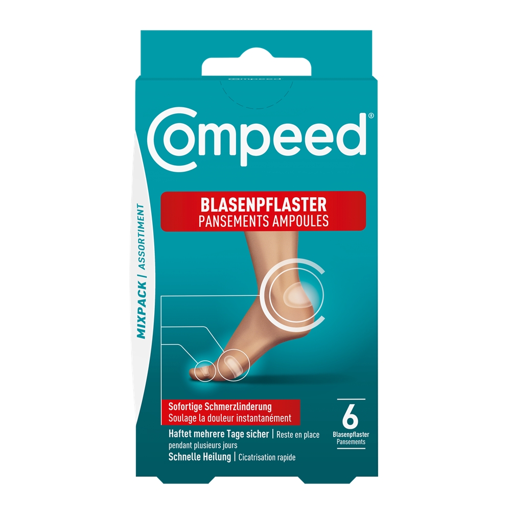 Image of Compeed 6-Pack Mix Blasenpflaster Weiss, Herren, Größe: 0