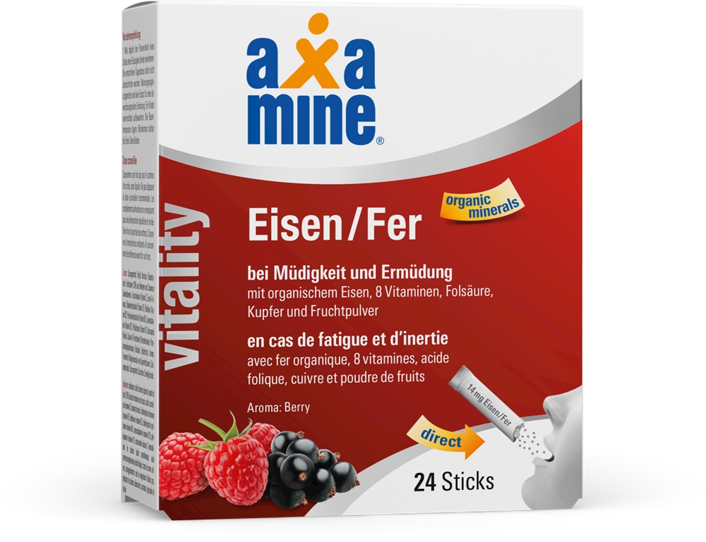 Image of Axanova 24-Pack Eisen Sticks Nahrungsergänzung Rot, Herren, Größe: 0
