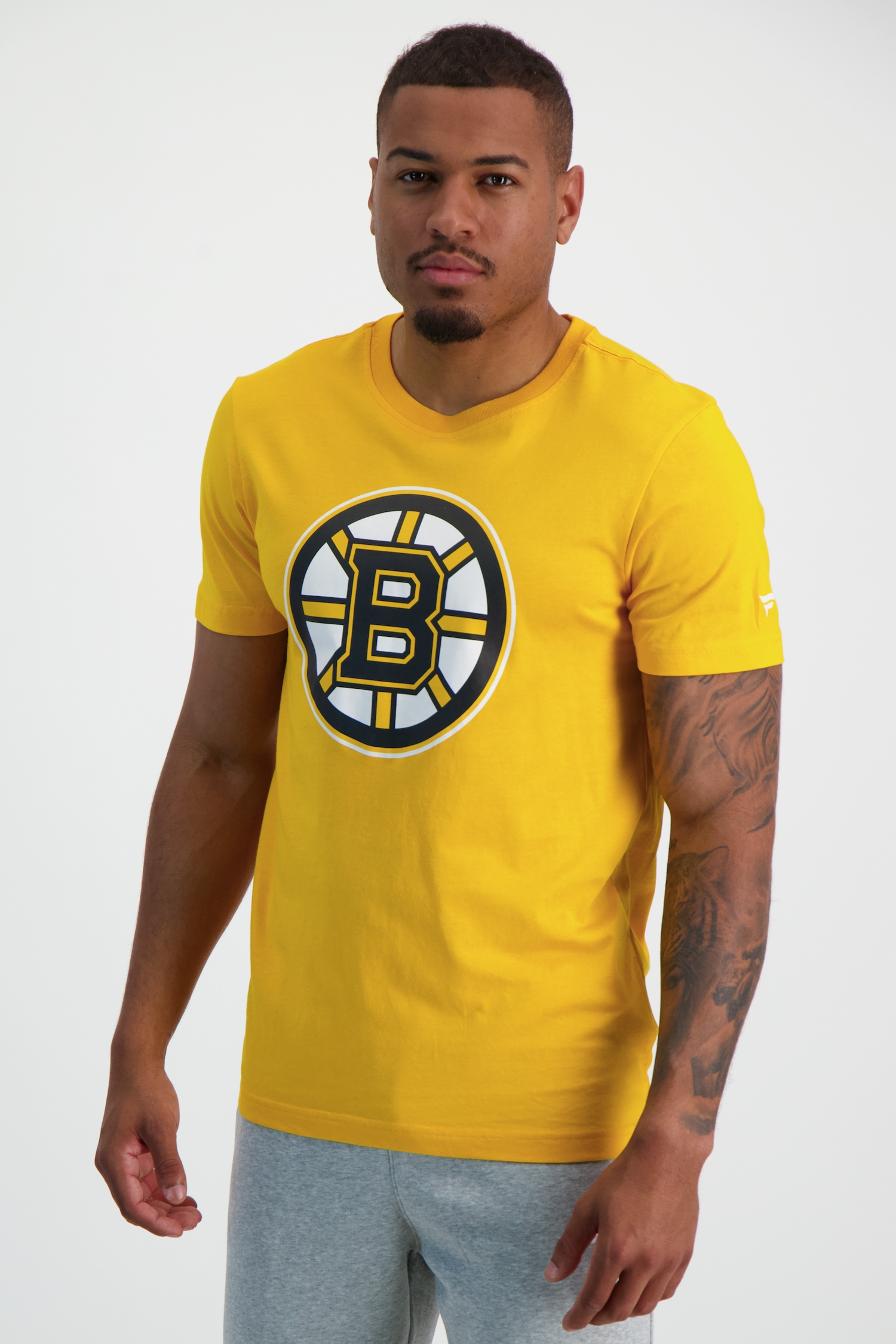 Image of Fanatics Boston Bruins Primary Logo Graphic Herren T-Shirt Gelb, Herren, Größe: M
