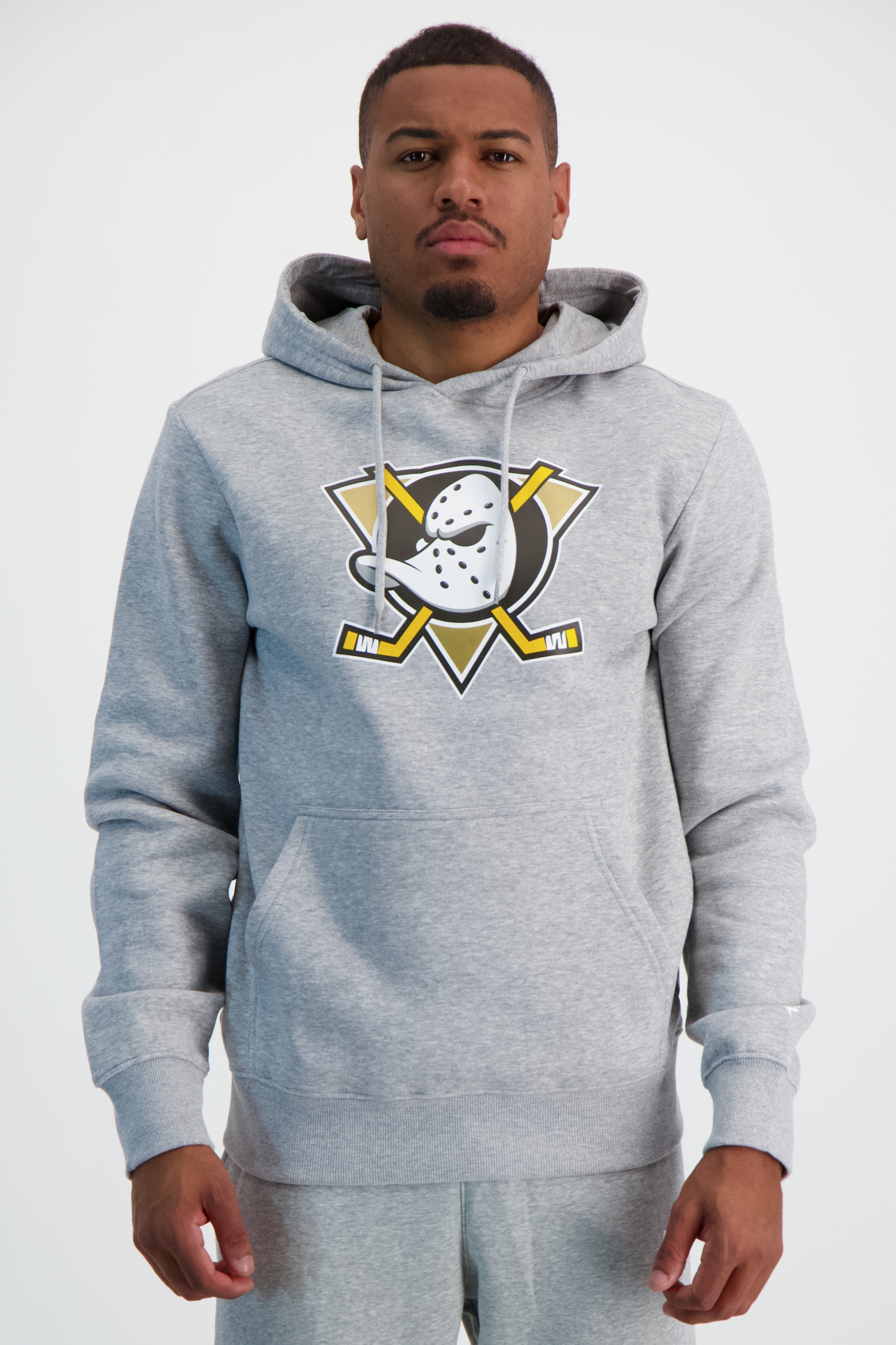Fanatics Anaheim Ducks Primary Logo Graphic Herren Hoodie Grau, Herren, Größe: XL