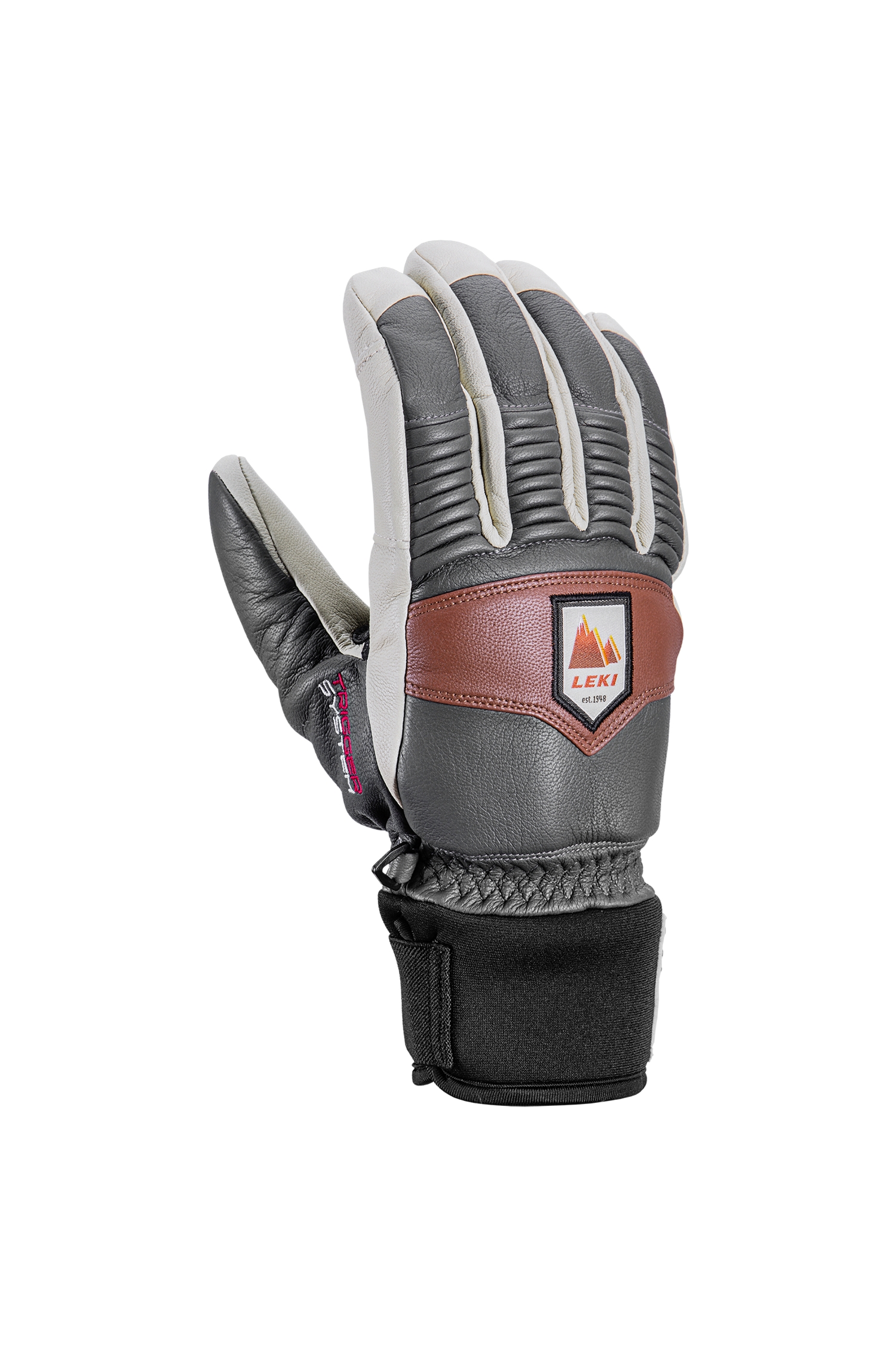 Image of LEKI Patrol 3D Herren Skihandschuh Grau, Herren, Größe: 6