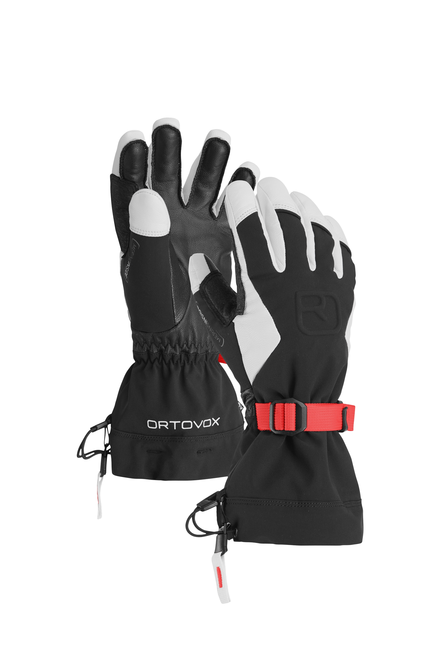 Ortovox Merino Freeride Damen Skihandschuh Schwarz, Damen, Größe: S