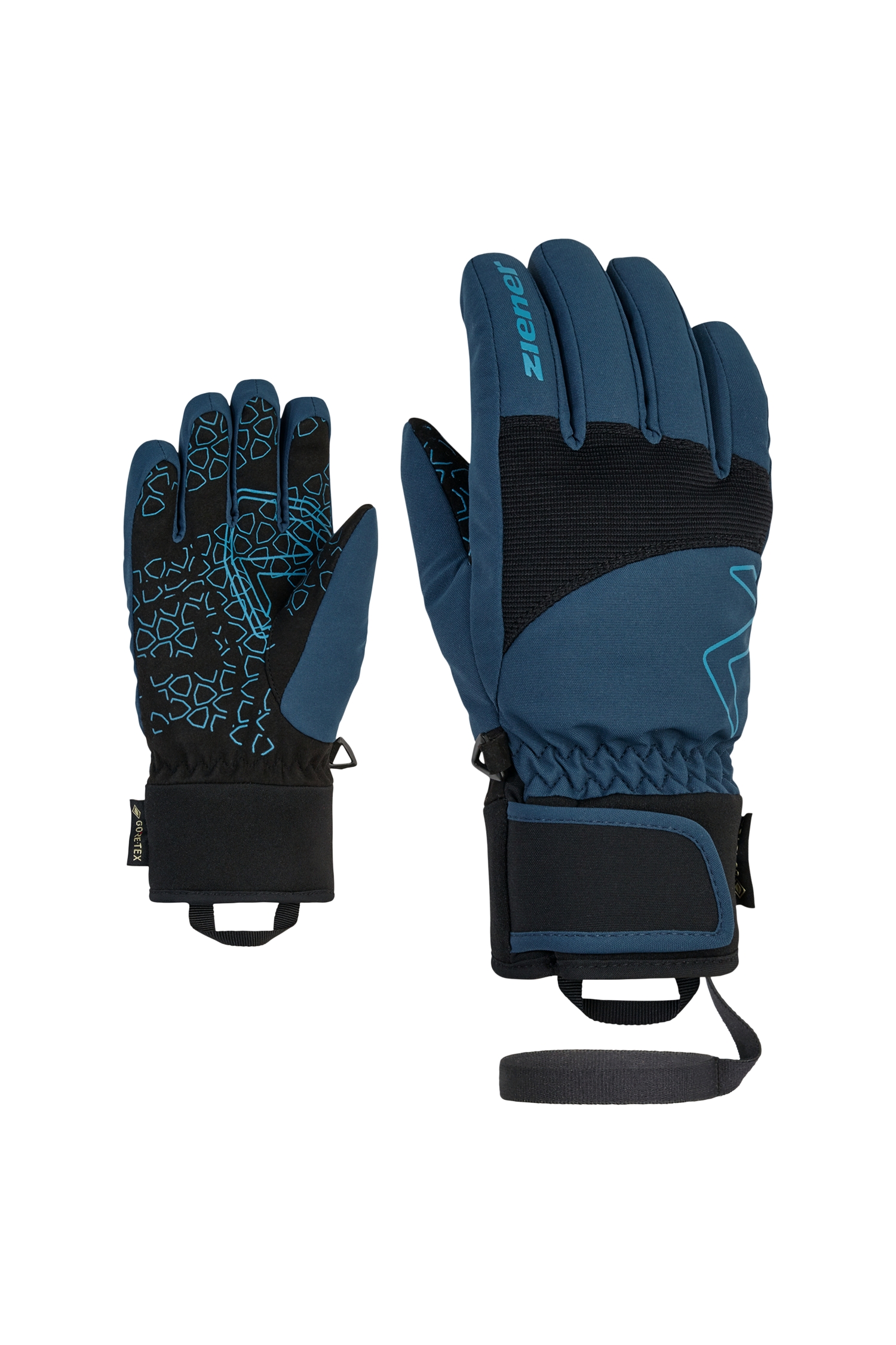 ziener Lotar Gore-Tex® Kinder Skihandschuh Blau, , Größe: 6,5