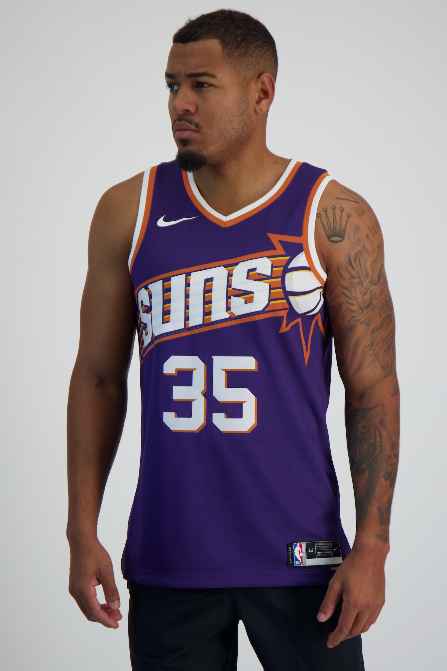 Image of Nike Phoenix Suns Icon Edition Kevin Durant Herren Basketballtrikot Lila, Herren, Größe: M