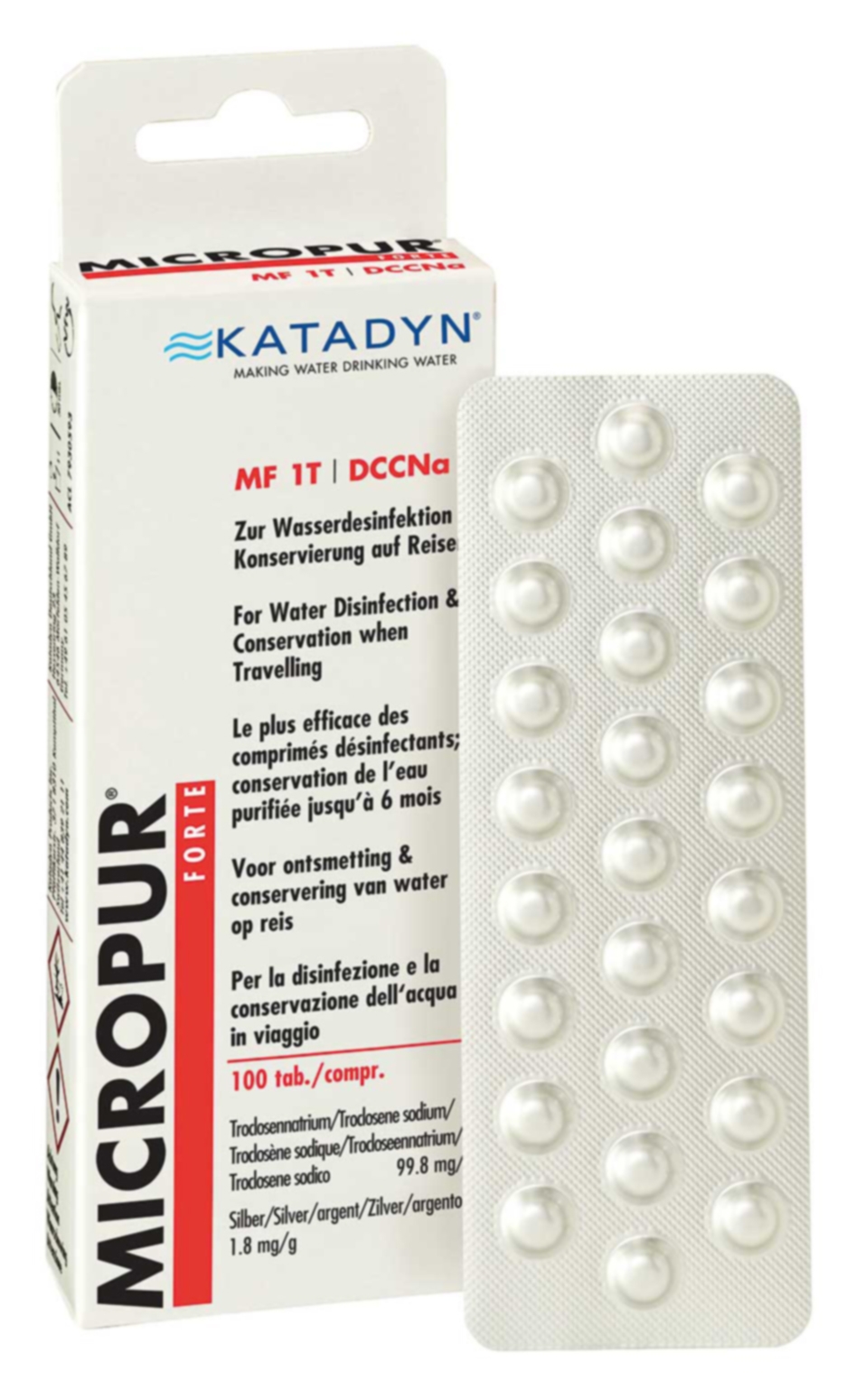Image of Katadyn Micropur Forte MF1/100T Tabletten Weiss, Herren, Größe: ONE SIZE