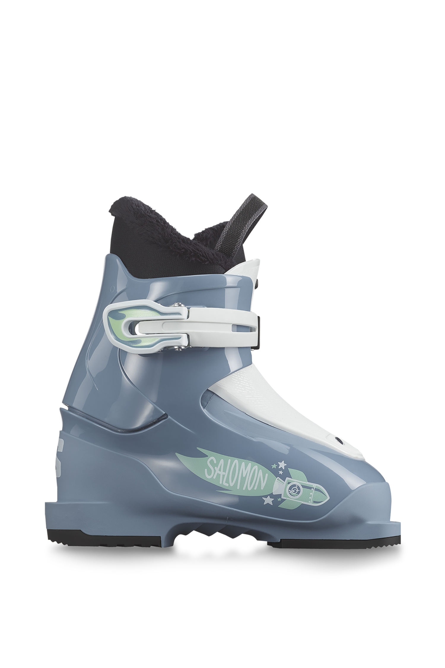 Salomon T1 Kinder Skischuh Weiss, , Größe: 17