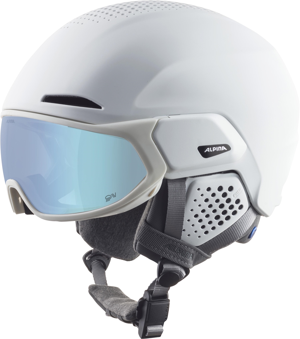 Image of ALPINA Alto QV Skihelm Weiss, Herren, Größe: 51-55