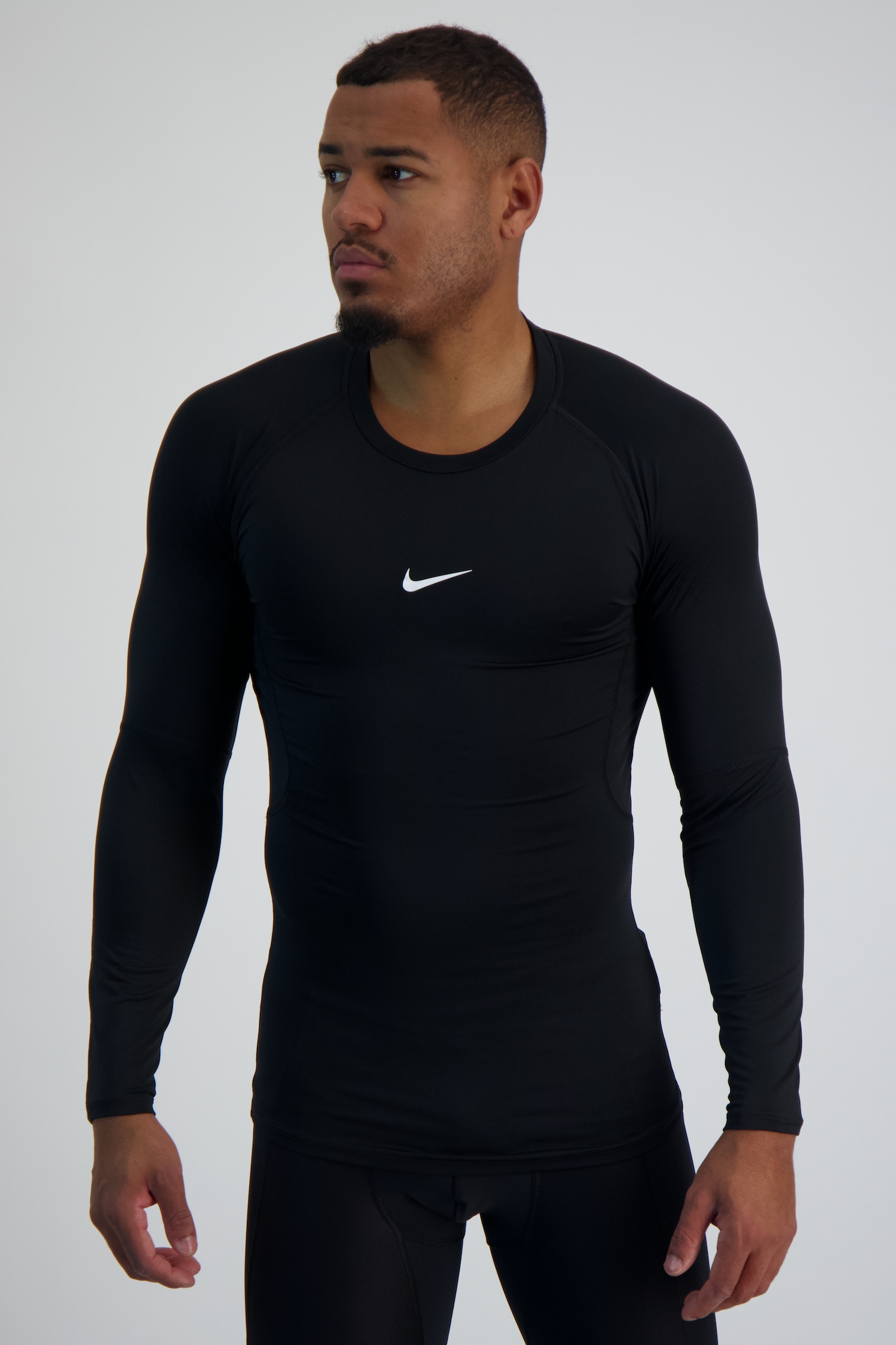 Image of Nike Pro Dri-FIT Herren Longsleeve Schwarz, Herren, Größe: L
