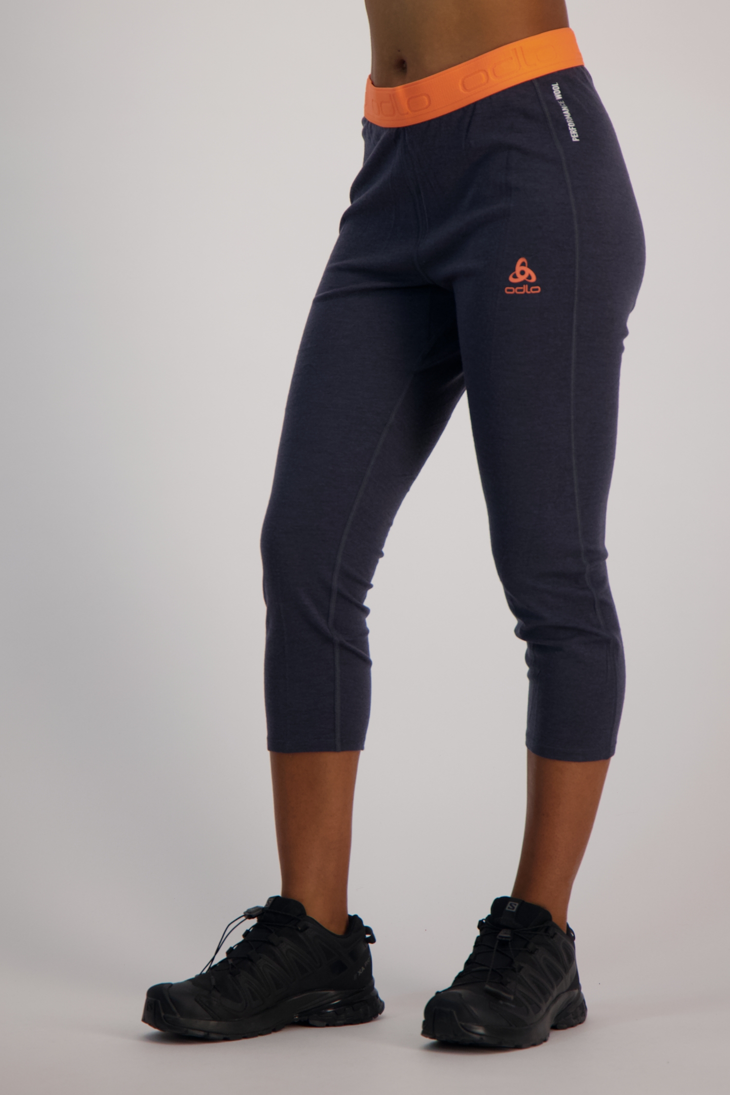 Odlo Revelstoke Performance Wool 150 Warm Damen 3/4 Thermohose Blau, Damen, Größe: XS