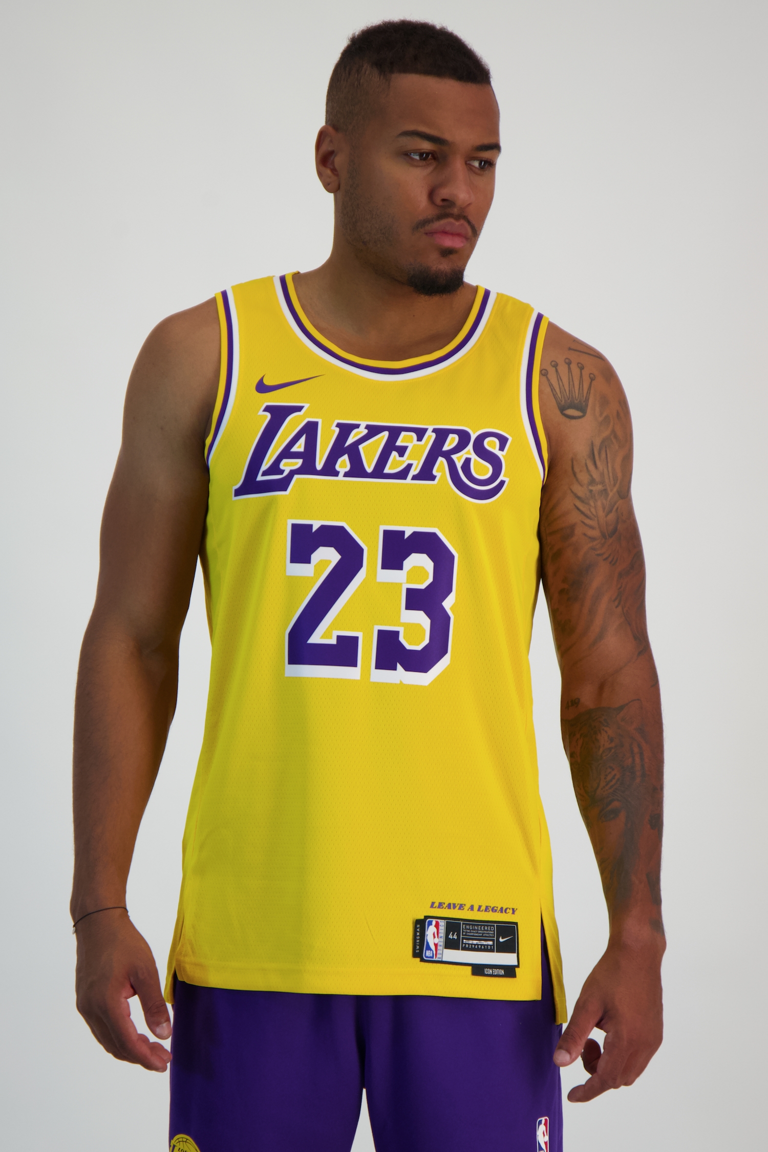 Image of Nike Los Angeles Lakers Icon Edition LeBron James Herren Basketballtrikot Gelb, Herren, Größe: XXL