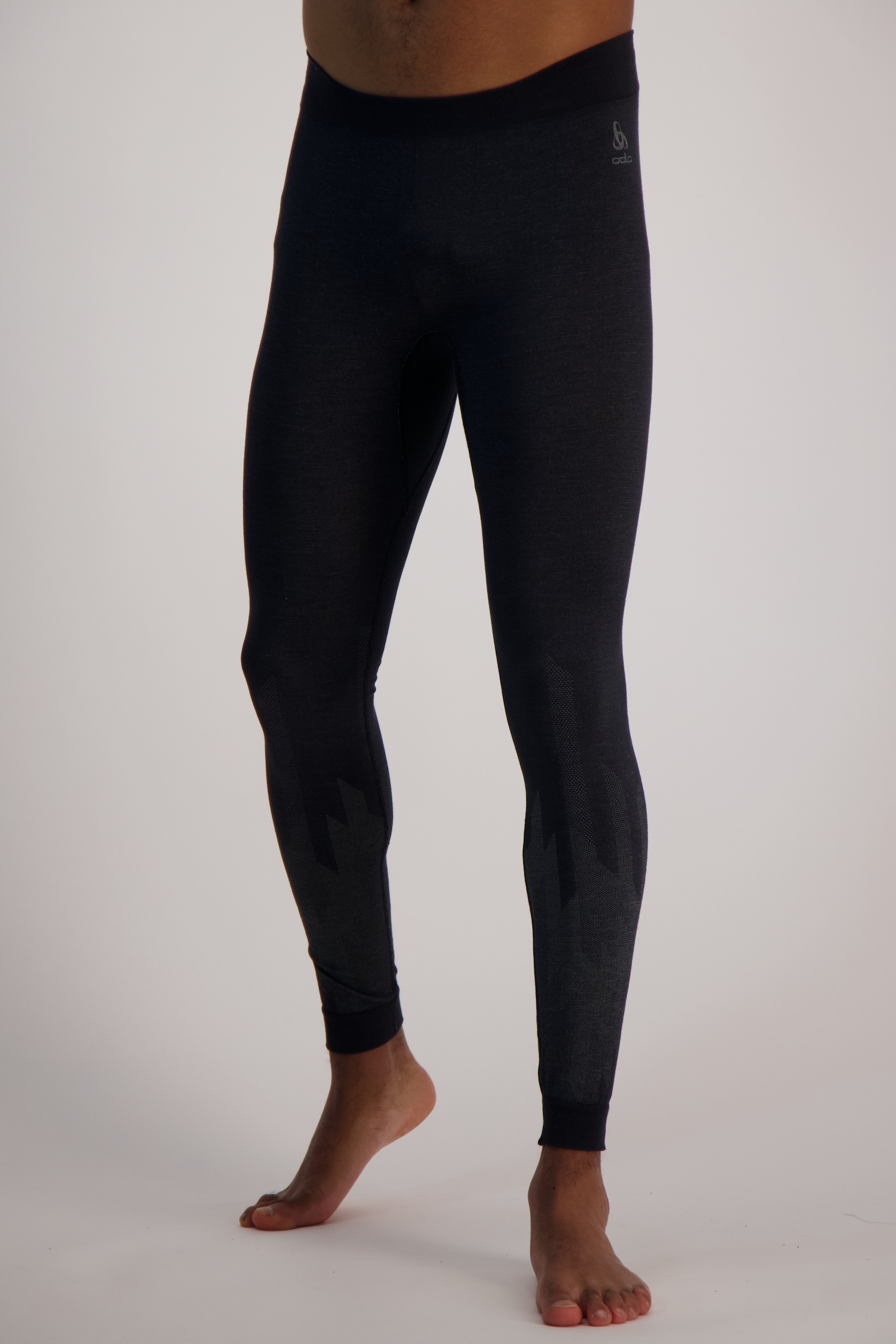 Image of Odlo Kinship Performance Wool 200 Warm Herren Thermohose Schwarz, Herren, Größe: L