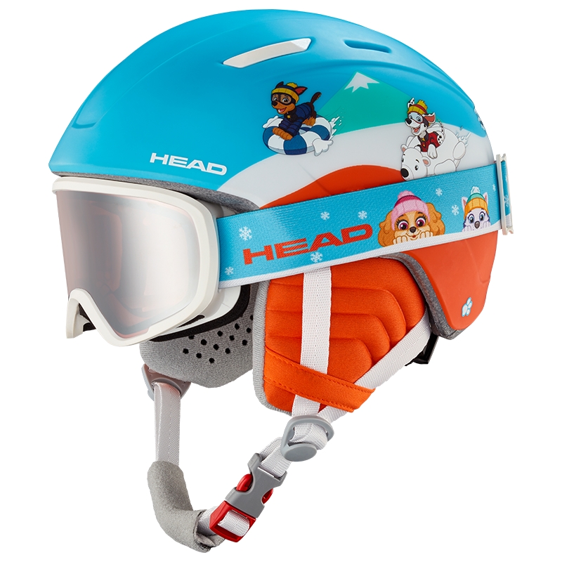 Image of HEAD Mojo Paw Kinder Skihelm + Brille Blau, , Größe: XS/S