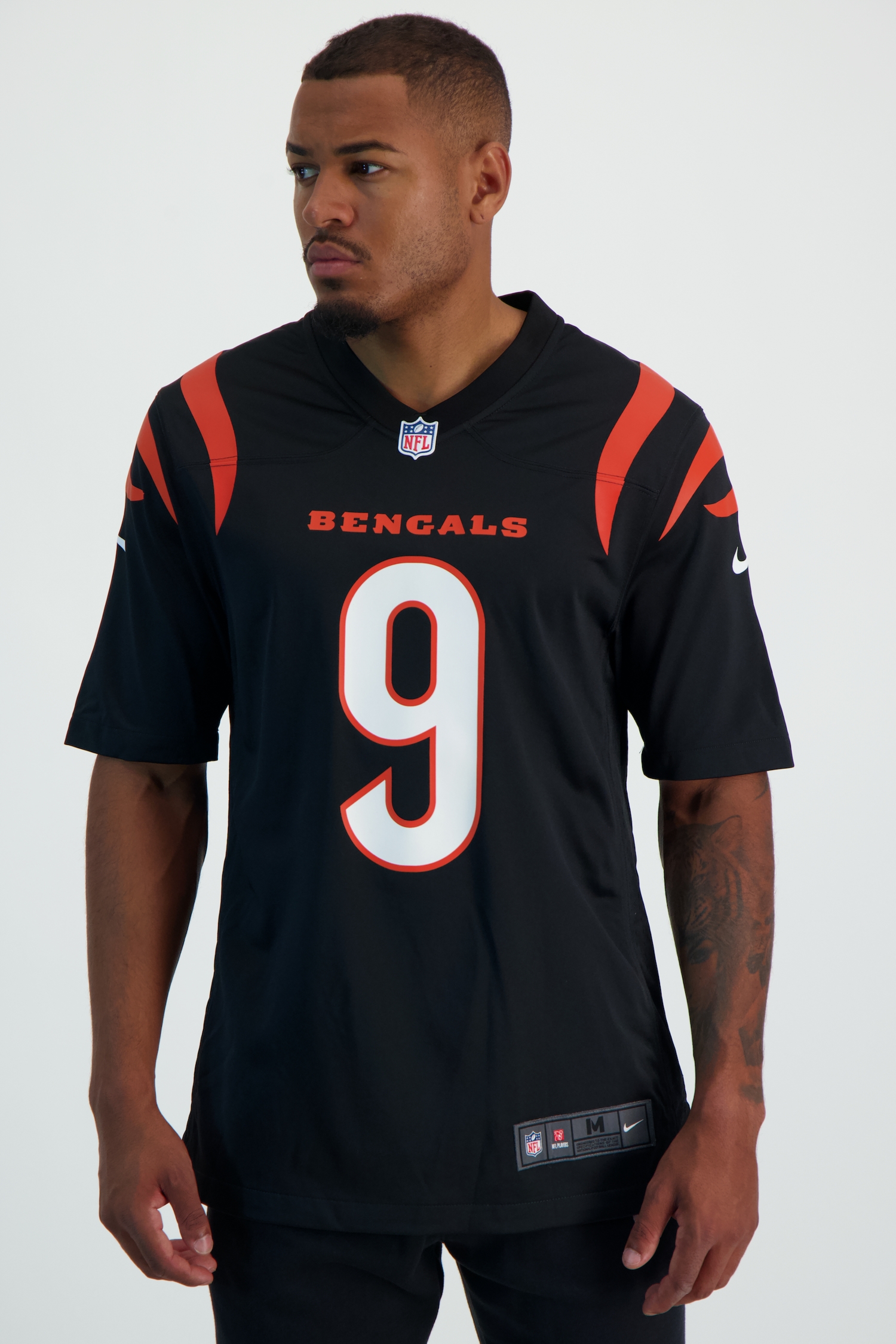 Nike Cincinnati Bengals Joe Burrow Home Herren American Football Trikot 23/24 Schwarz, Herren, Größe: L