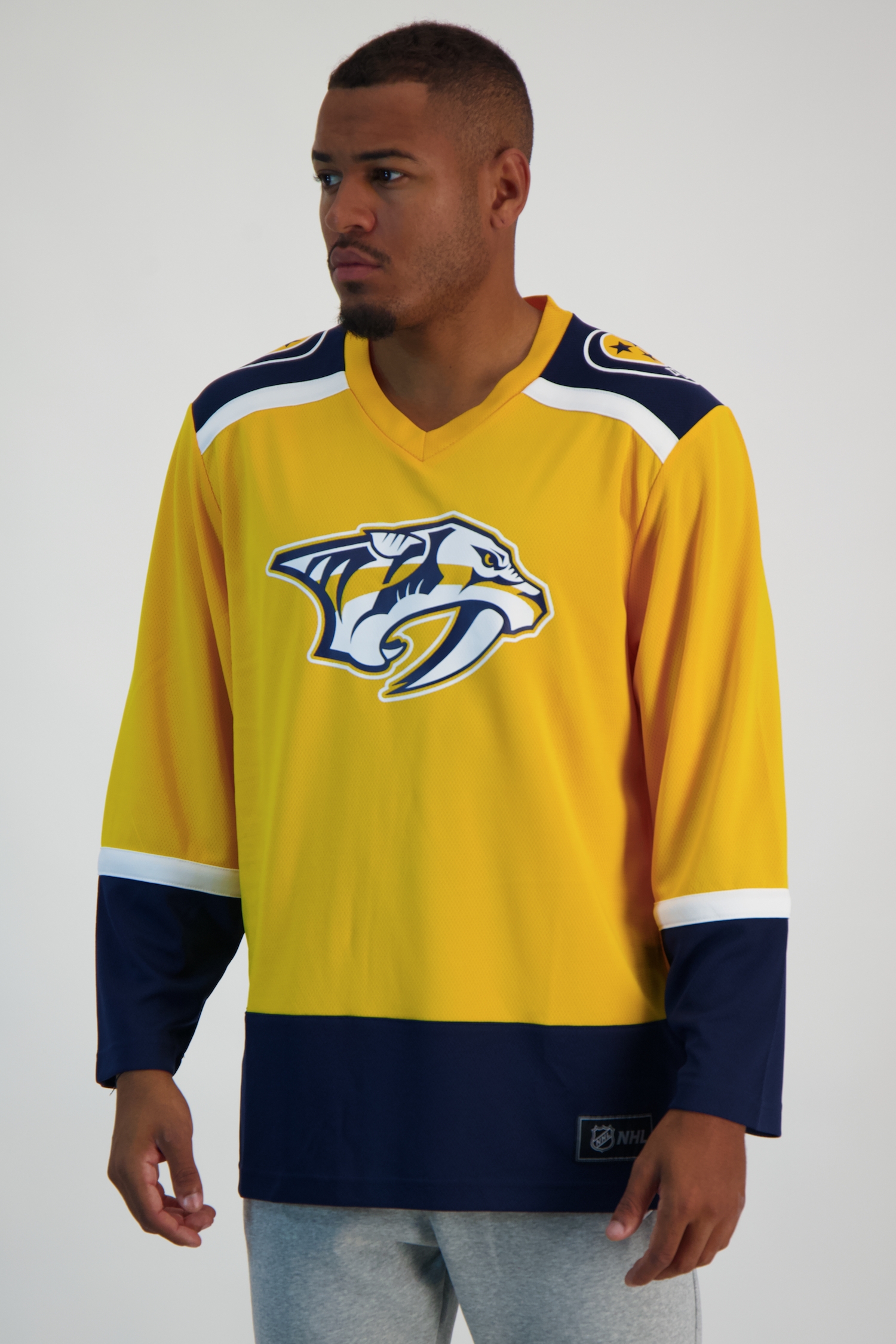Fanatics Nashville Predators Replica Herren Eishockeytrikot 23/24 Gelb, Herren, Größe: L