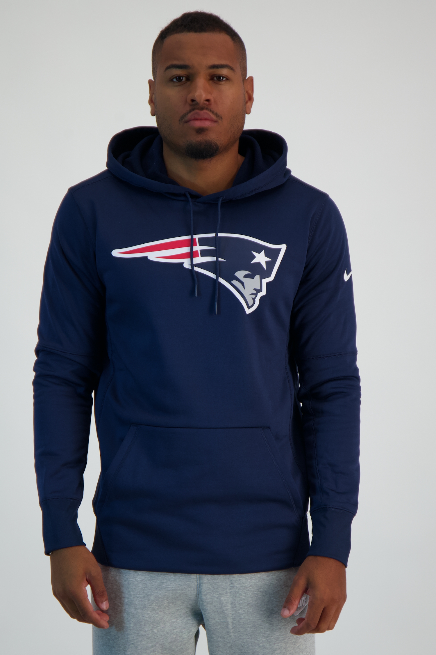Image of Nike New England Patriots Logo Prime Herren Hoodie Blau, Herren, Größe: S