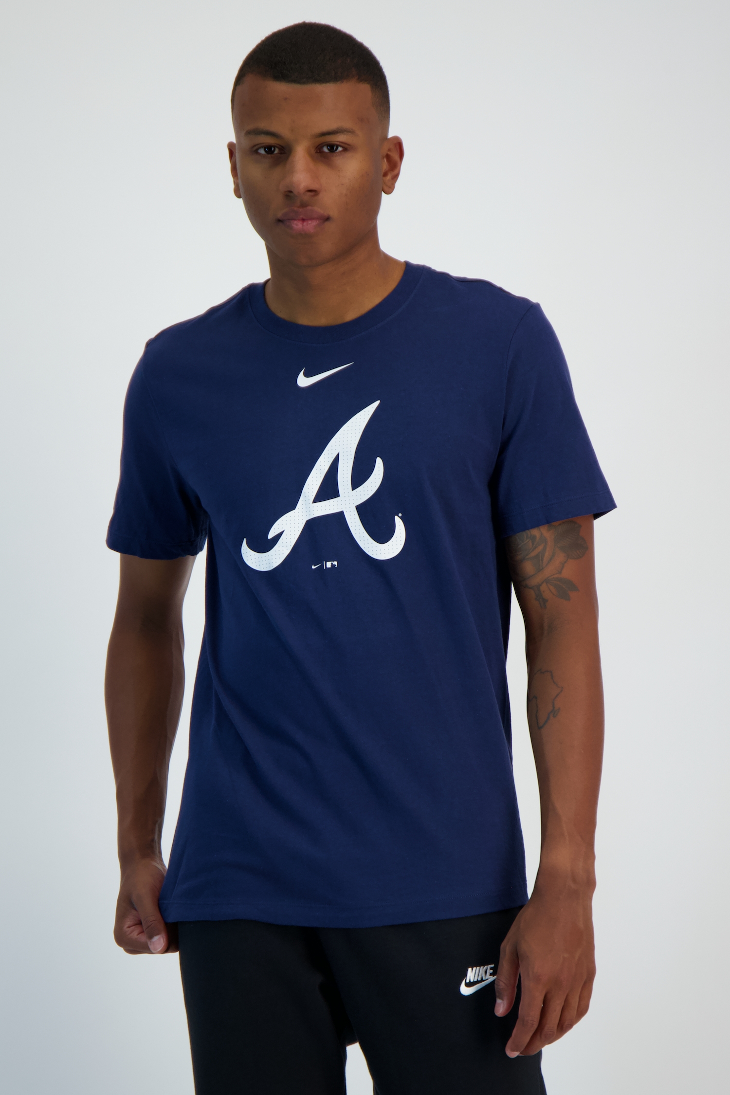 Image of Nike Atlanta Braves Large Logo Herren T-Shirt Blau, Herren, Größe: L