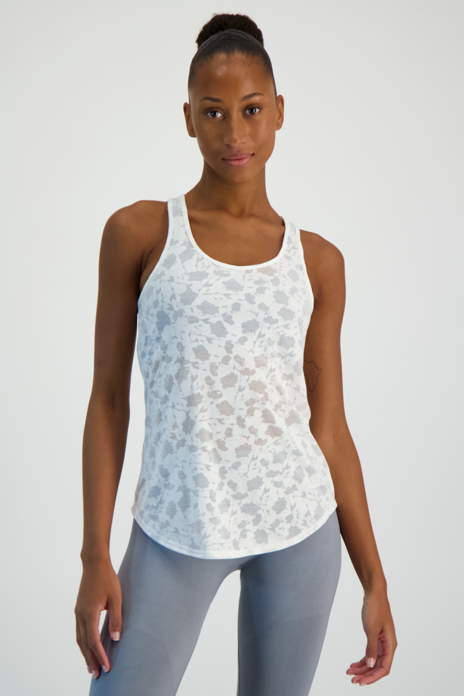 POWERZONE Damen Top Weiss, Damen, Größe: XL