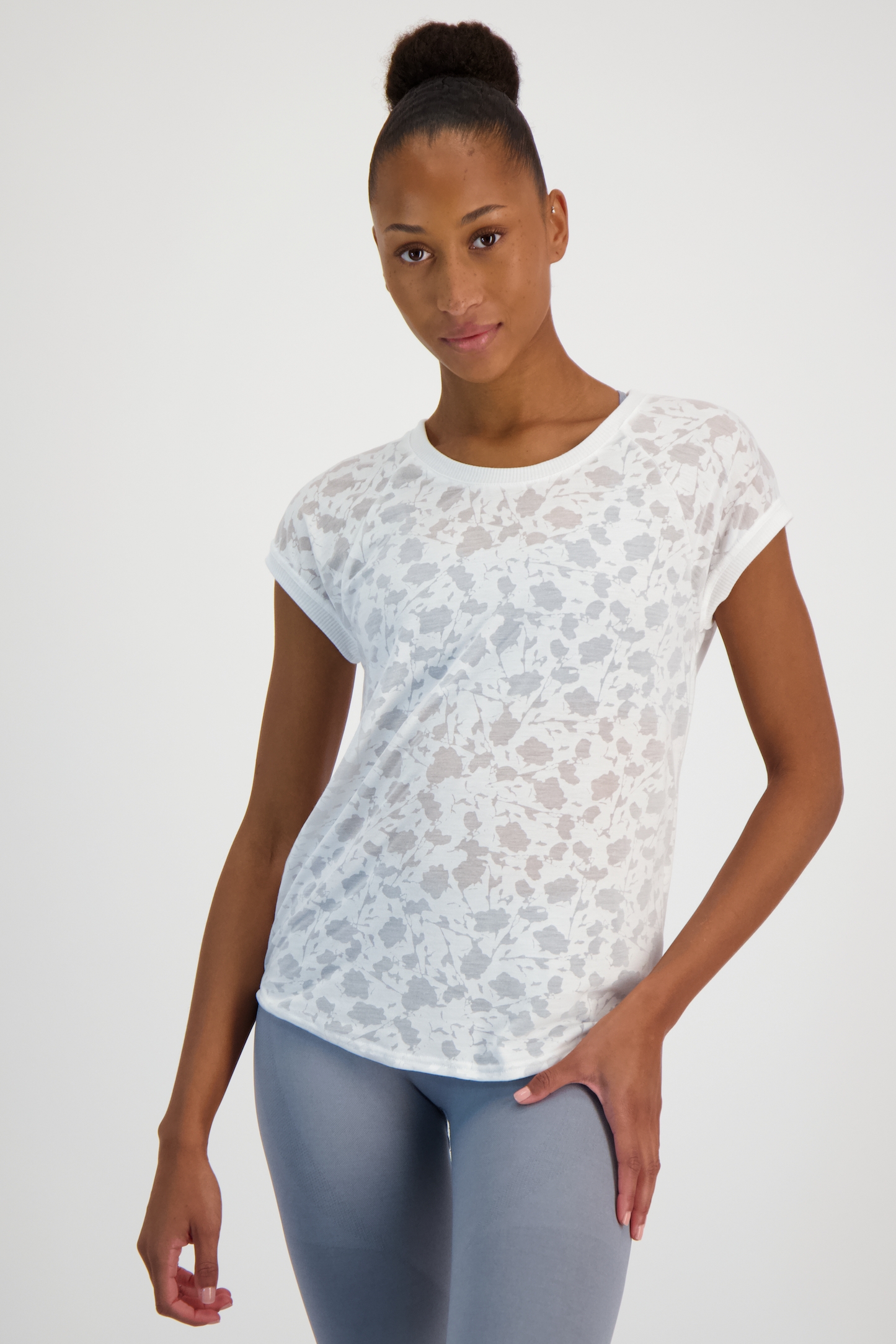 Image of POWERZONE Damen T-Shirt Weiss, Damen, Größe: L