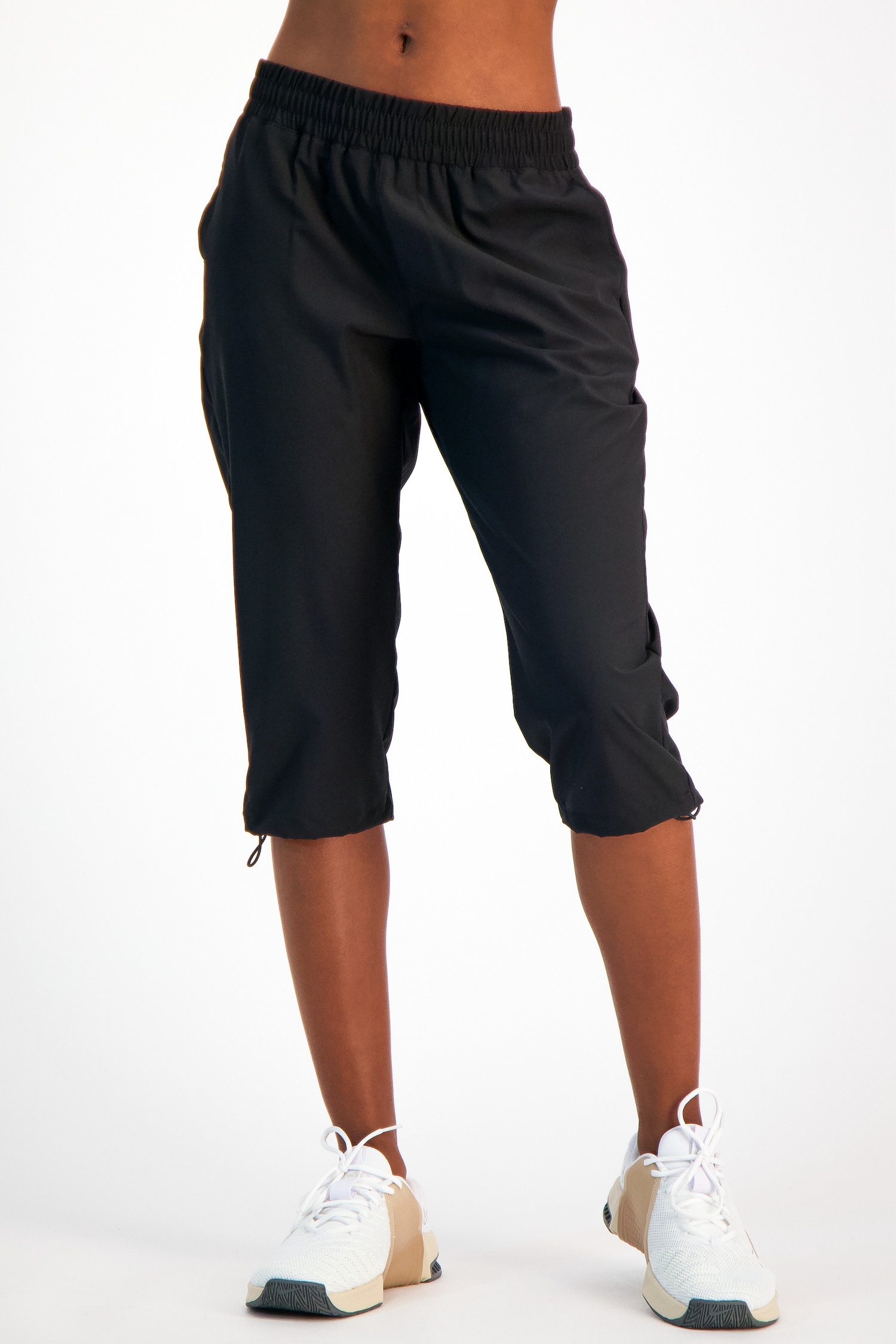 Image of POWERZONE Damen 3/4 Trainerhose Schwarz, Damen, Größe: XXL