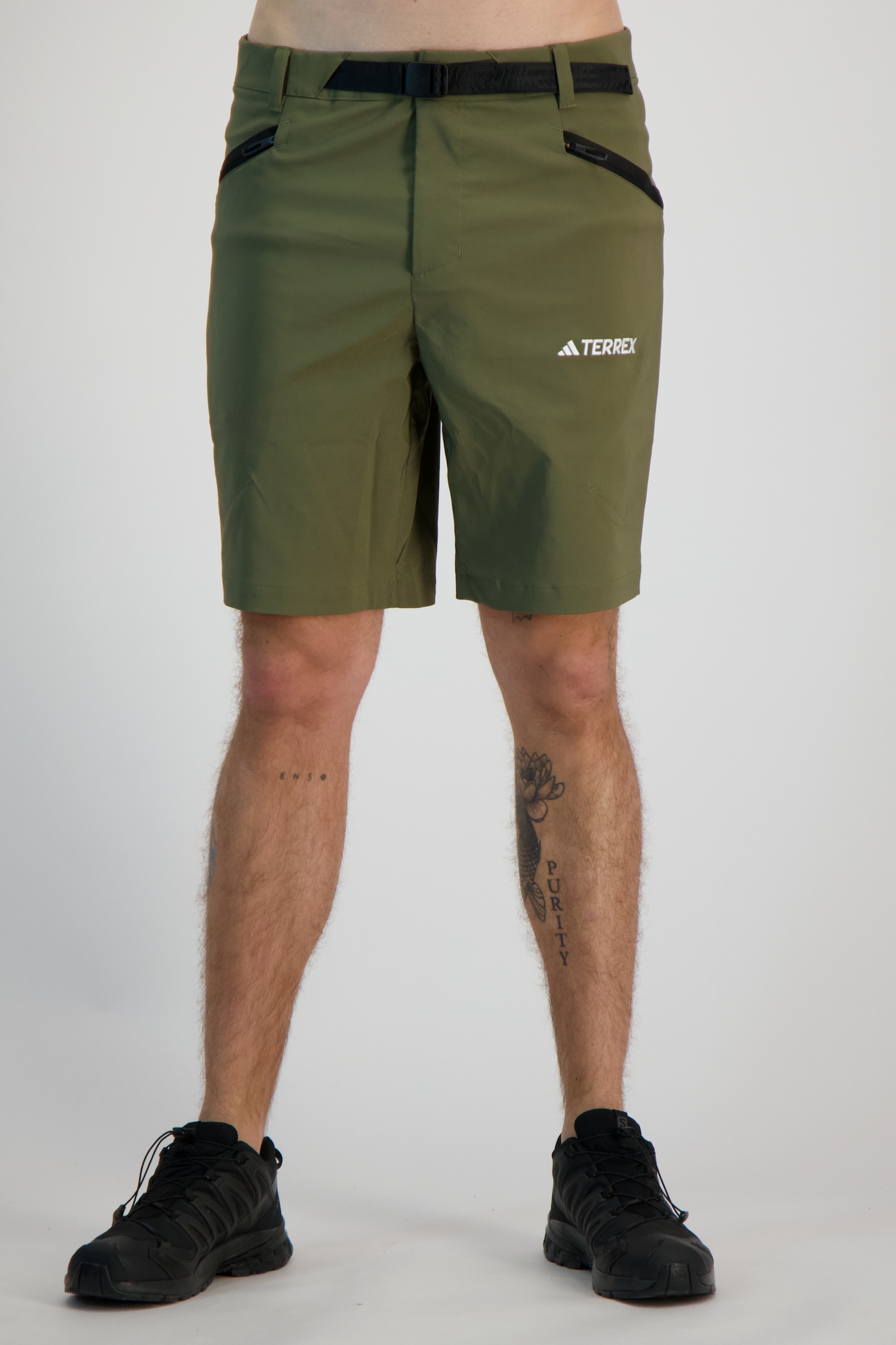 Image of adidas Terrex Xperior Mid Herren Wandershort Grün, Herren, Größe: 46