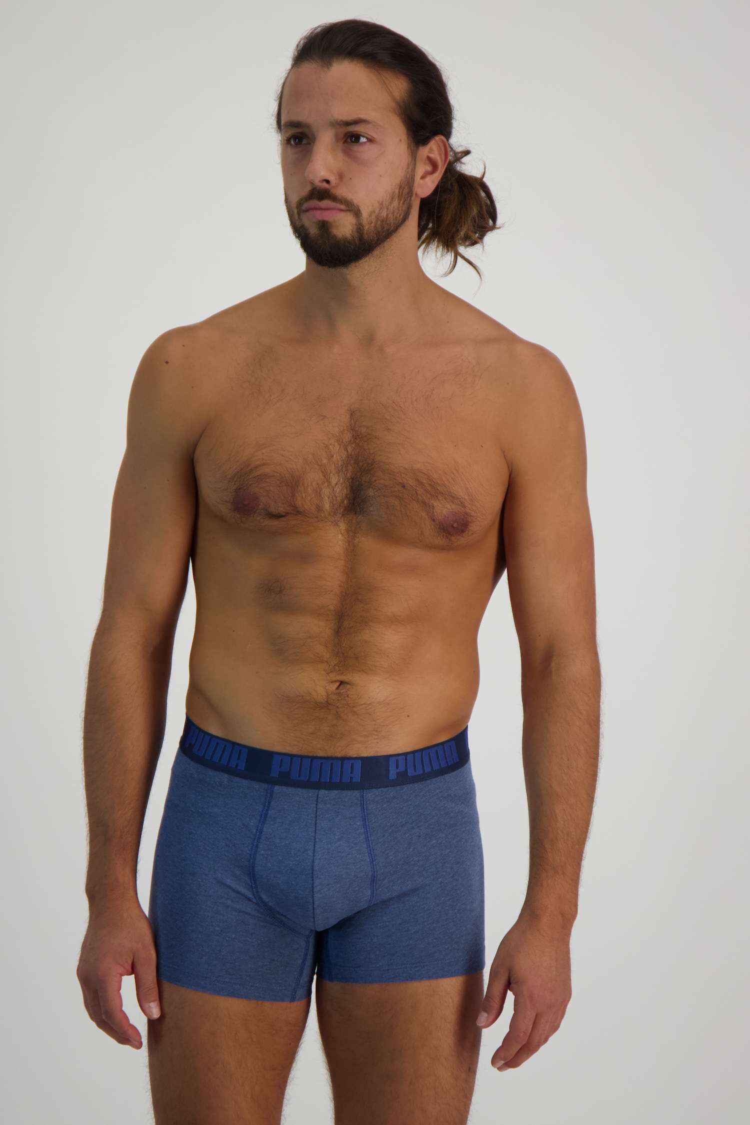 Image of PUMA 2-Pack Basic Herren Boxershort Bio-Cotton Blau, Herren, Größe: S