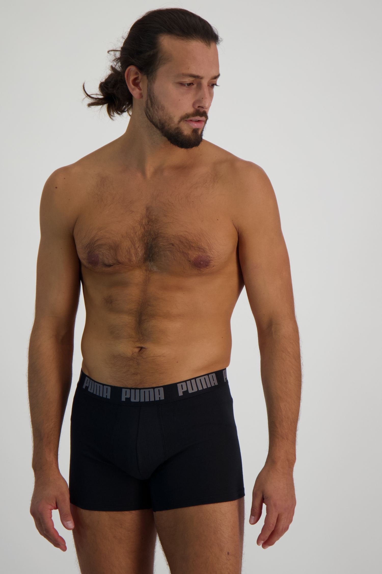 Image of PUMA 2-Pack Basic Herren Boxershort Bio-Cotton Schwarz, Herren, Größe: S