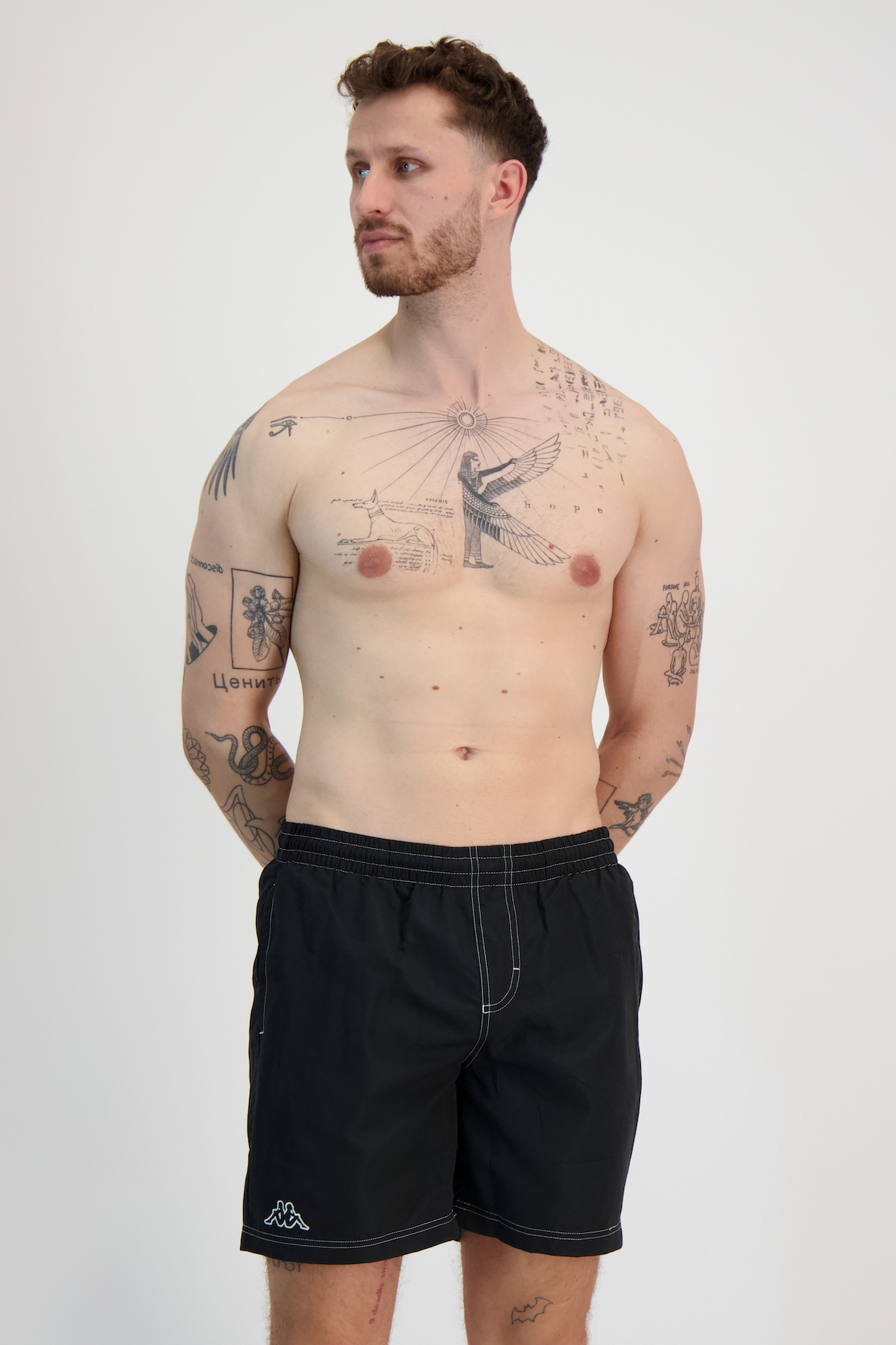 Image of Kappa Korpo Zolg Herren Badeshort Schwarz, Herren, Größe: M