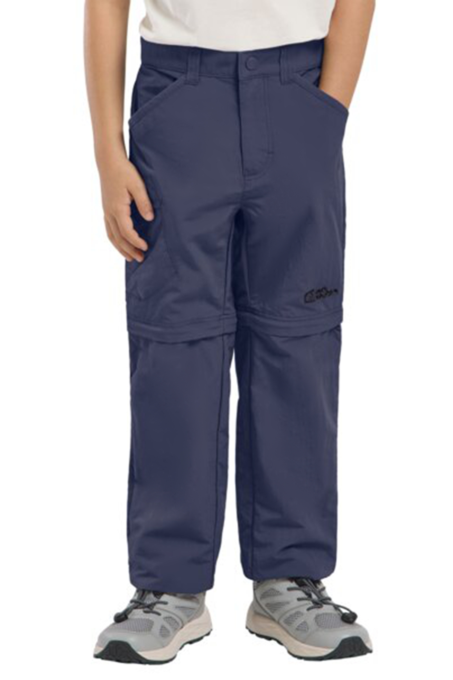 Image of Jack Wolfskin Safari Zip-Off Kinder Wanderhose Blau, , Größe: 128