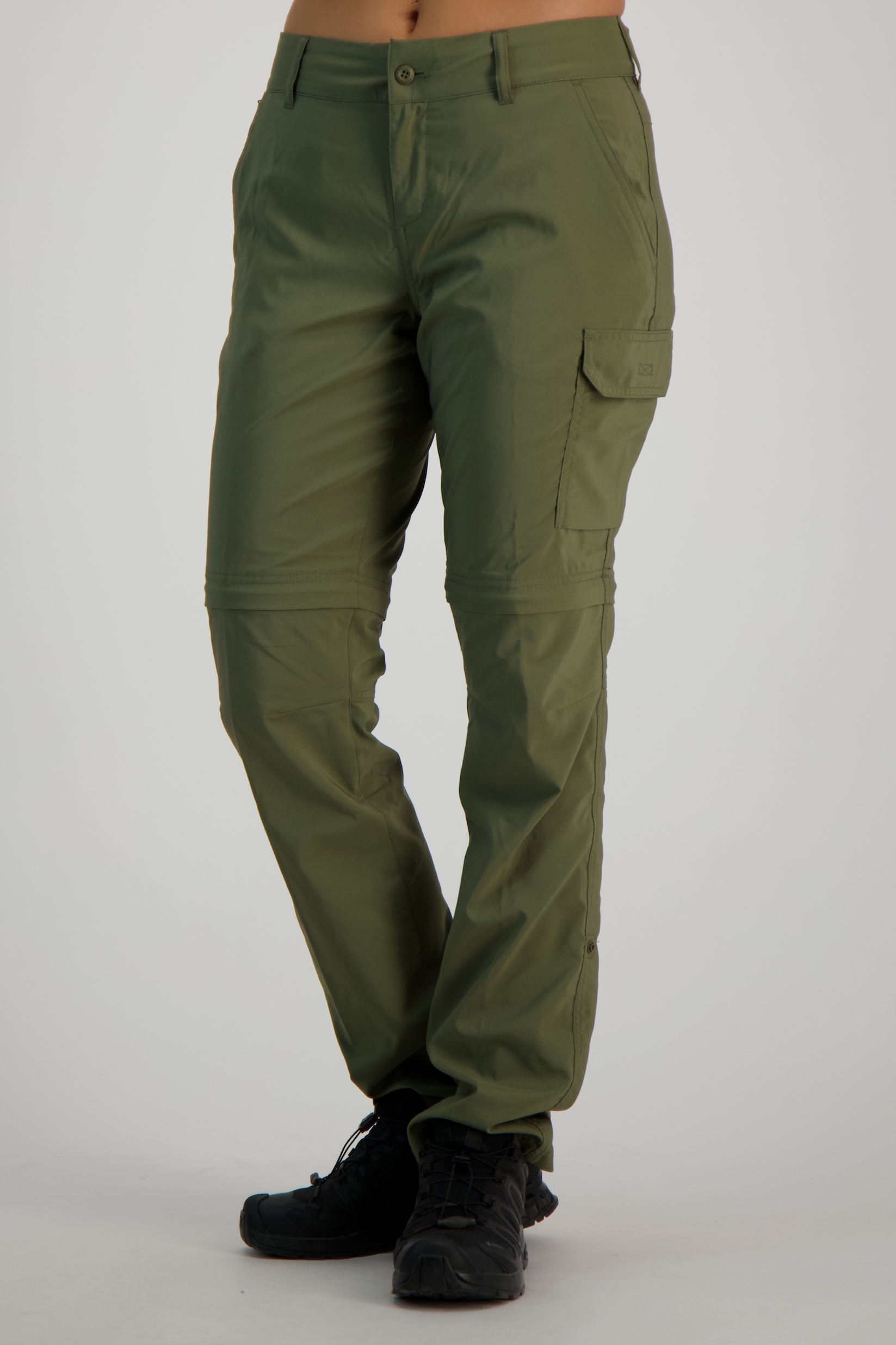 Image of Columbia Silver Ridge Utility™ Convertible Zip-Off Damen Wanderhose Grün, Damen, Größe: XL