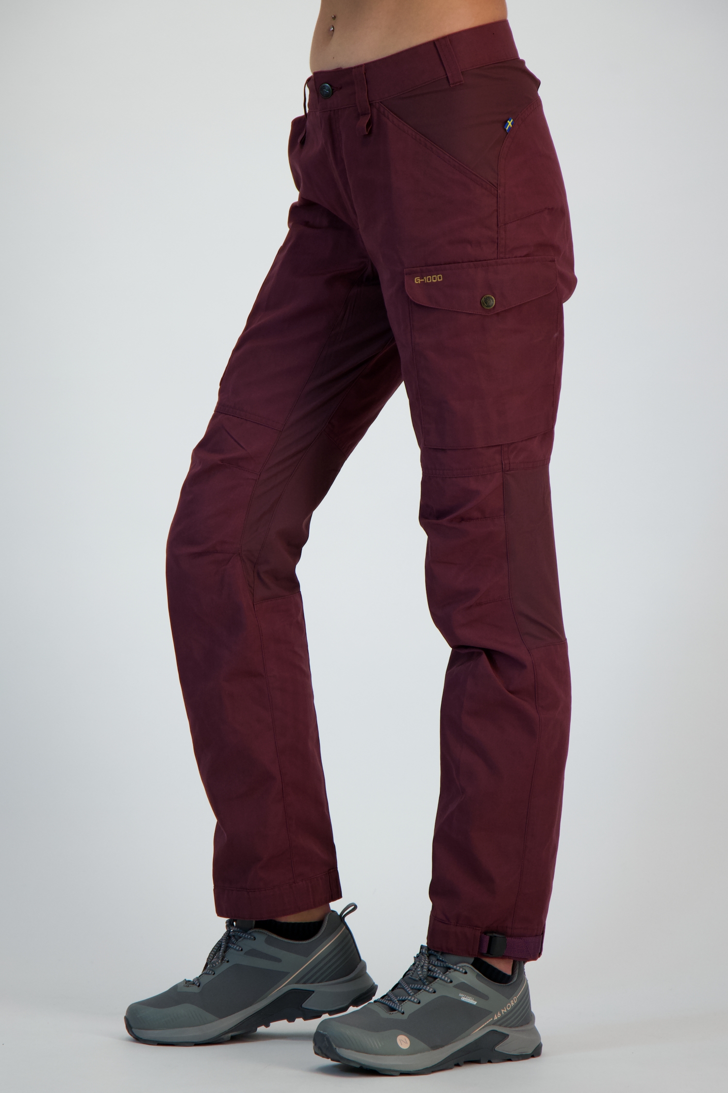 Image of Fjällräven Kaipak Curved Damen Wanderhose Rot, Damen, Größe: 44