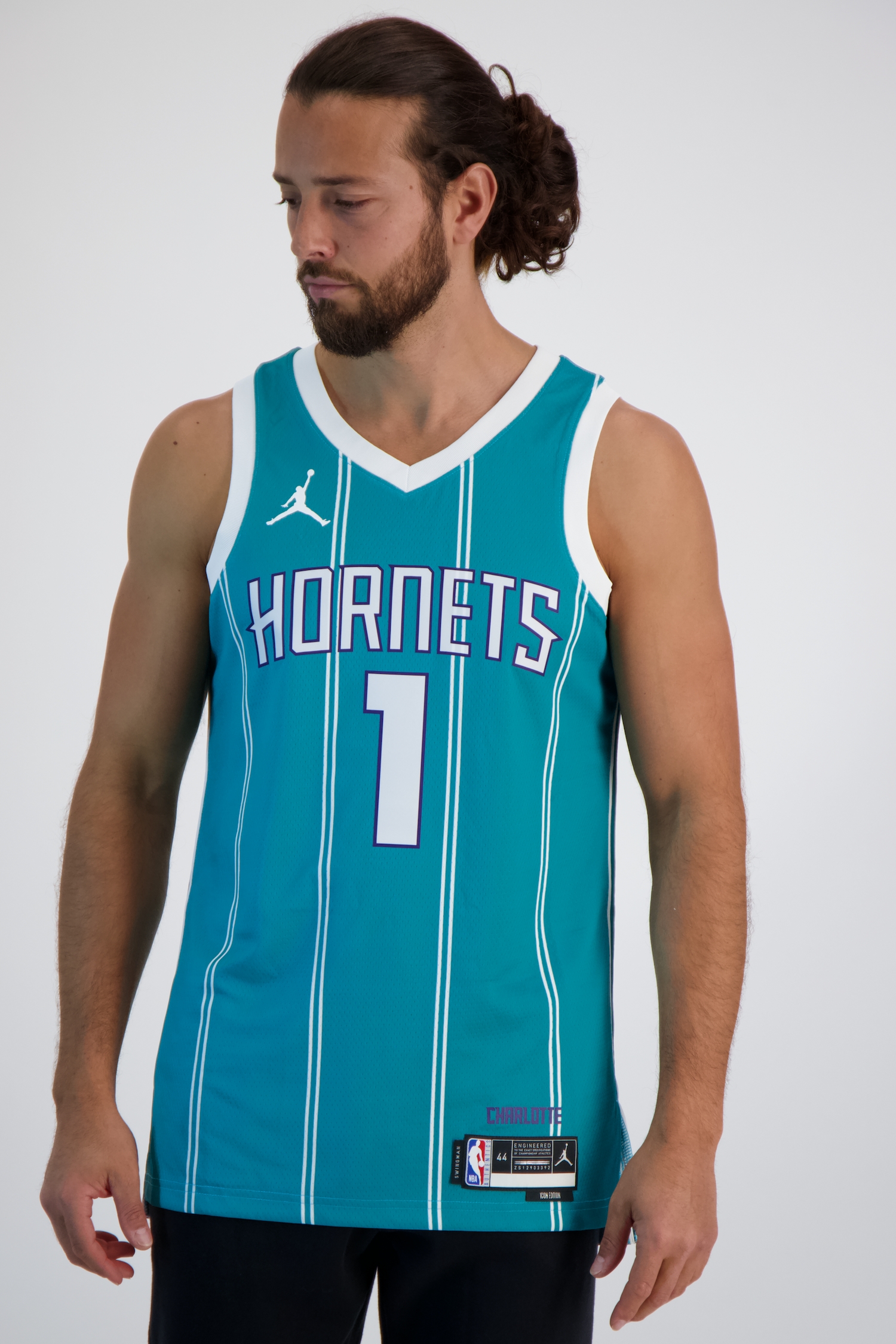 Image of Nike Charlotte Hornets Icon Edition Lamelo Ball Herren Basketballtrikot Blau, Herren, Größe: XL