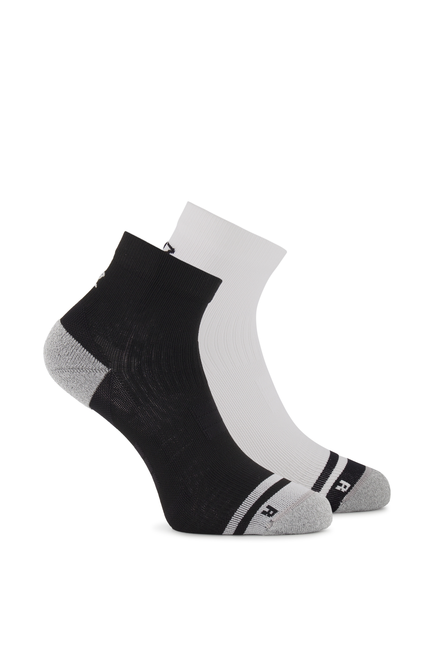 Image of POWERZONE 2-Pack Quarter 35-47 Runningsocken Schwarz, Herren, Größe: I