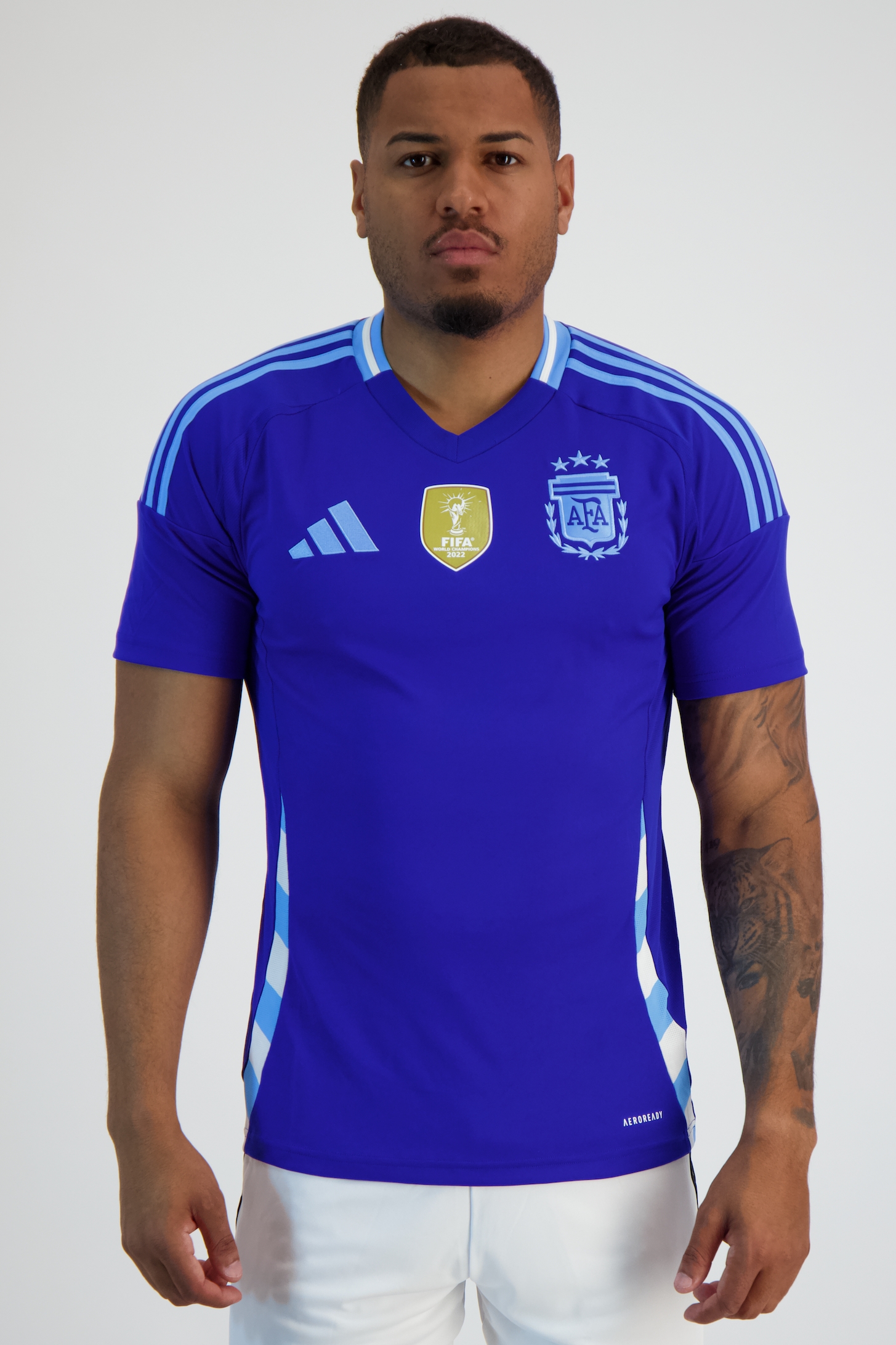 Image of adidas Argentinien Away Replica Herren Fussballtrikot 2024 Blau, Herren, Größe: S