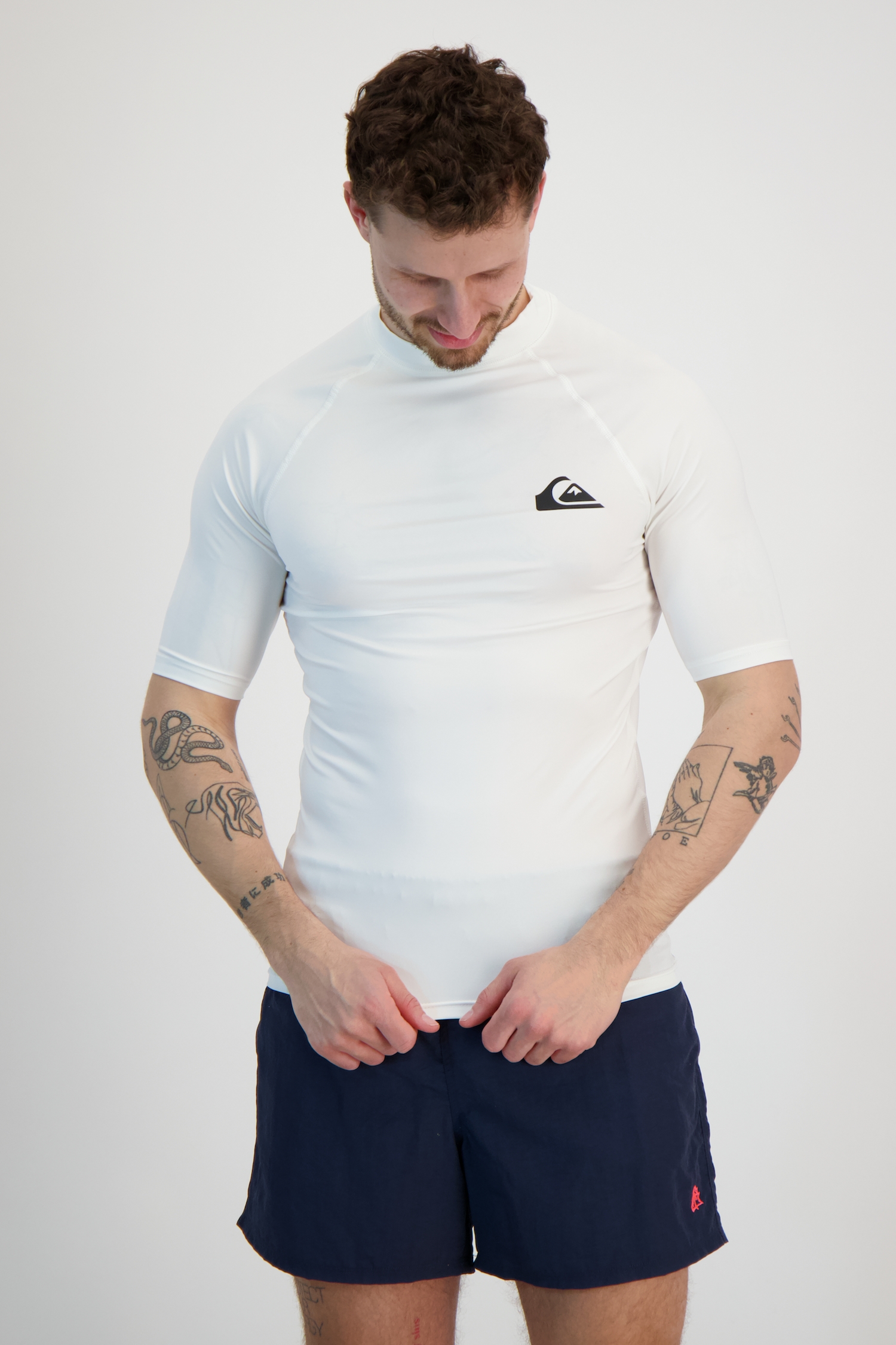 Image of Quiksilver Everyday 50+ Herren Lycra Shirt Weiss, Herren, Größe: XXL