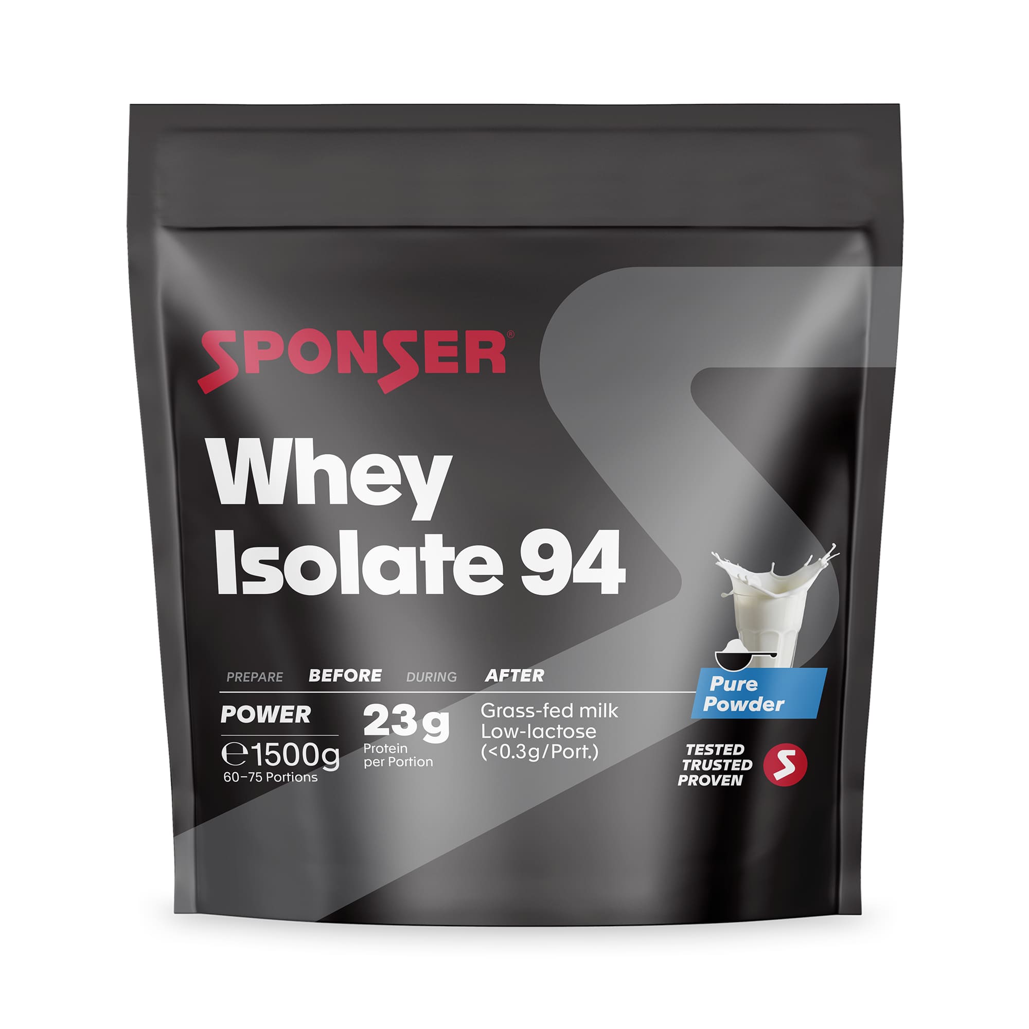 Image of Sponser Whey Isolate 94 Neutral 1500 g Proteinpulver Beige, Herren, Größe: 0