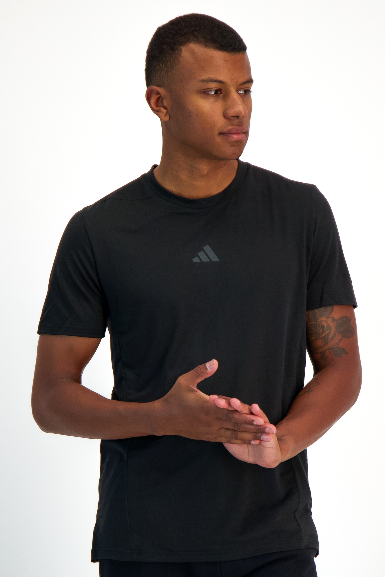 Image of adidas Designed for Training Workout Herren T-Shirt Schwarz, Herren, Größe: L