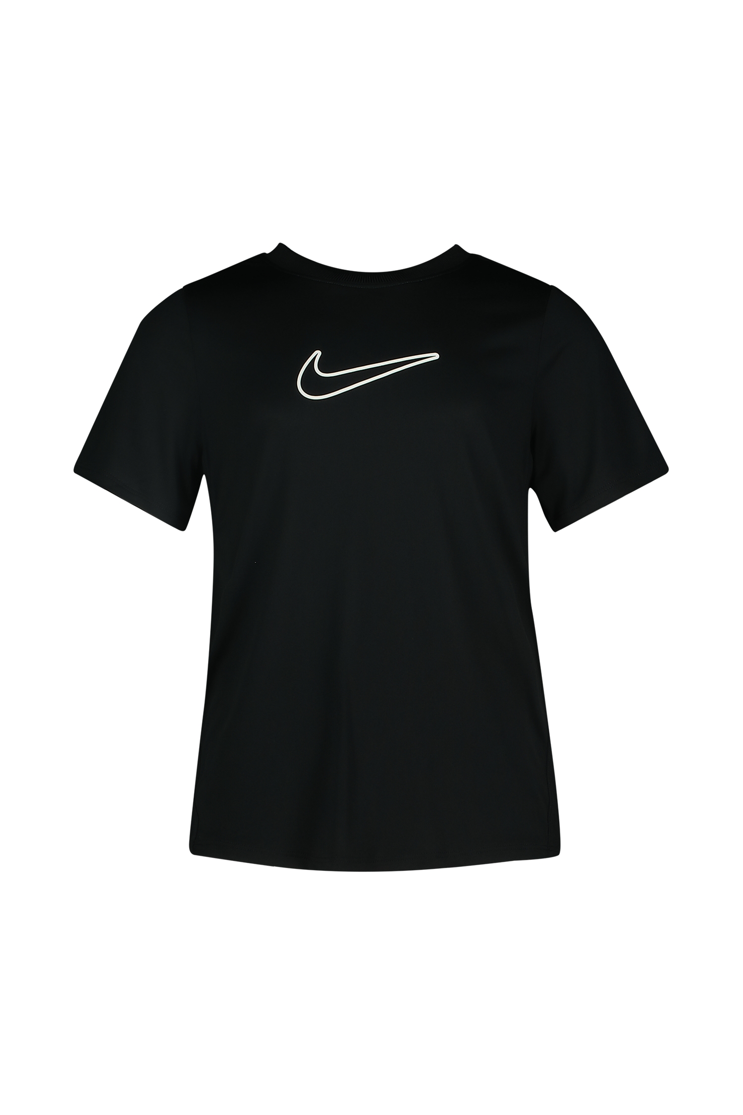 Image of Nike One Fitted Dri-FIT Mädchen T-Shirt Schwarz, , Größe: 164