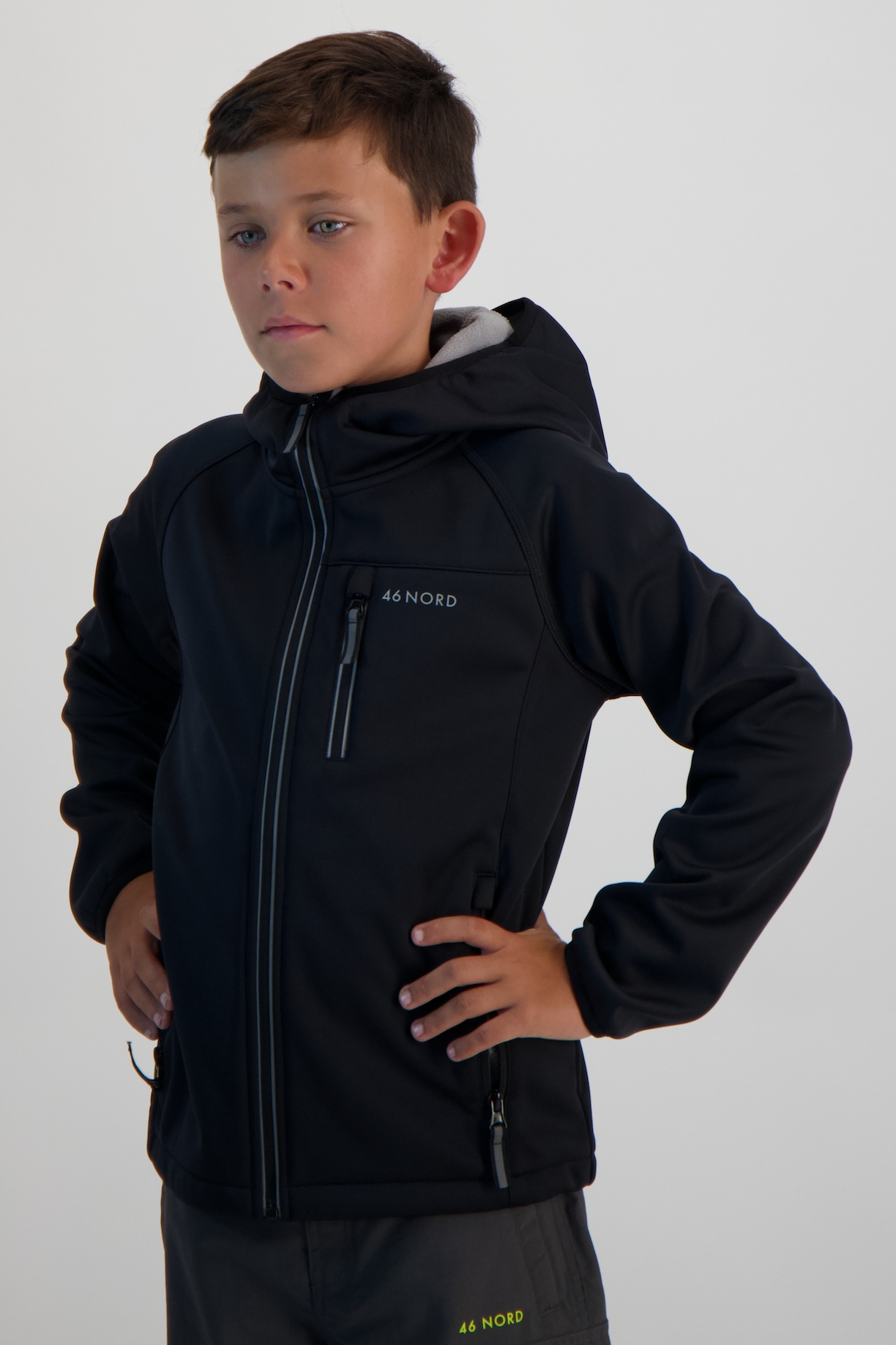 Image of 46 NORD Kinder Softshelljacke Schwarz, , Größe: 128