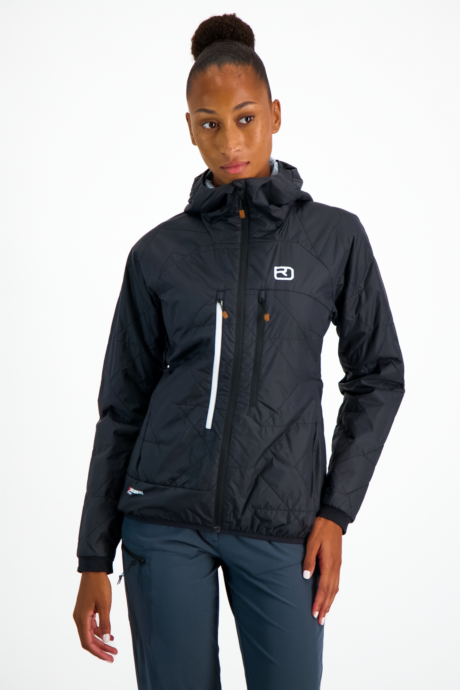 Image of Ortovox Swisswool Piz Boè Damen Midlayer Schwarz, Damen, Größe: L
