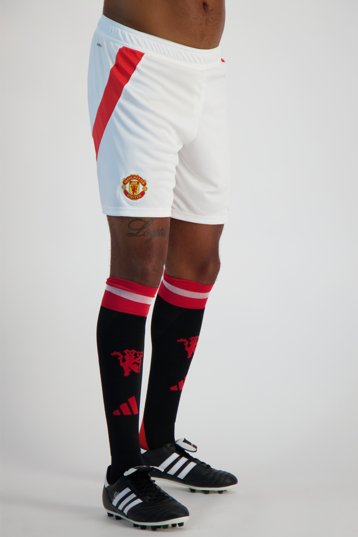 adidas Manchester United Home Replica Herren Short 24/25 Weiss, Herren, Größe: M