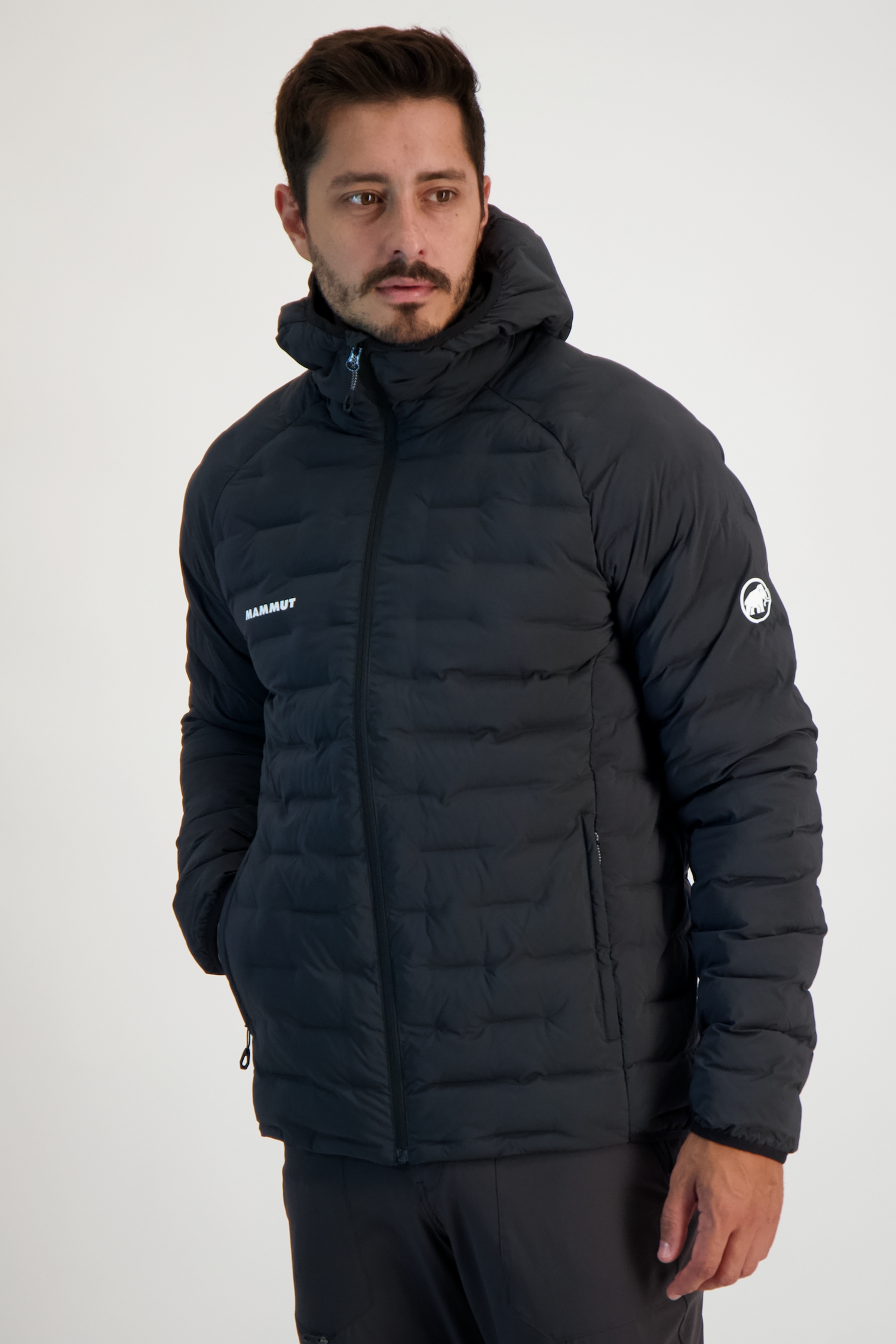 Image of MAMMUT Sender Hooded Herren Outdoorjacke Schwarz, Herren, Größe: L