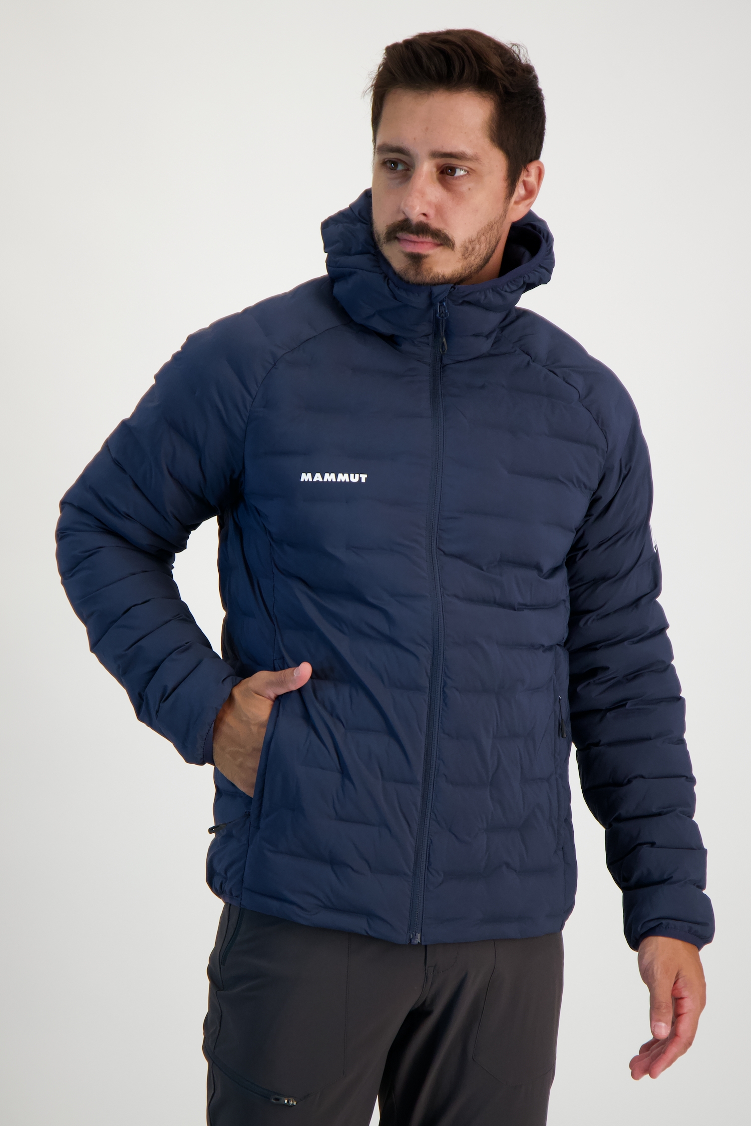 Image of MAMMUT Sender Hooded Herren Outdoorjacke Blau, Herren, Größe: L