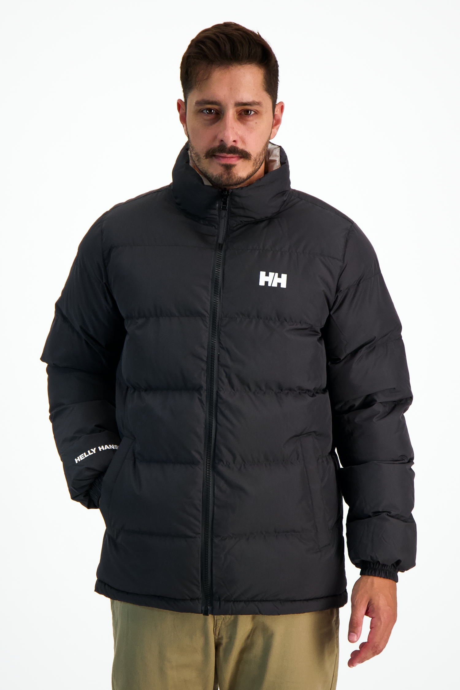 Helly Hansen YU 23 Reversible Puffer Herren Winterjacke Schwarz, Herren, Größe: S