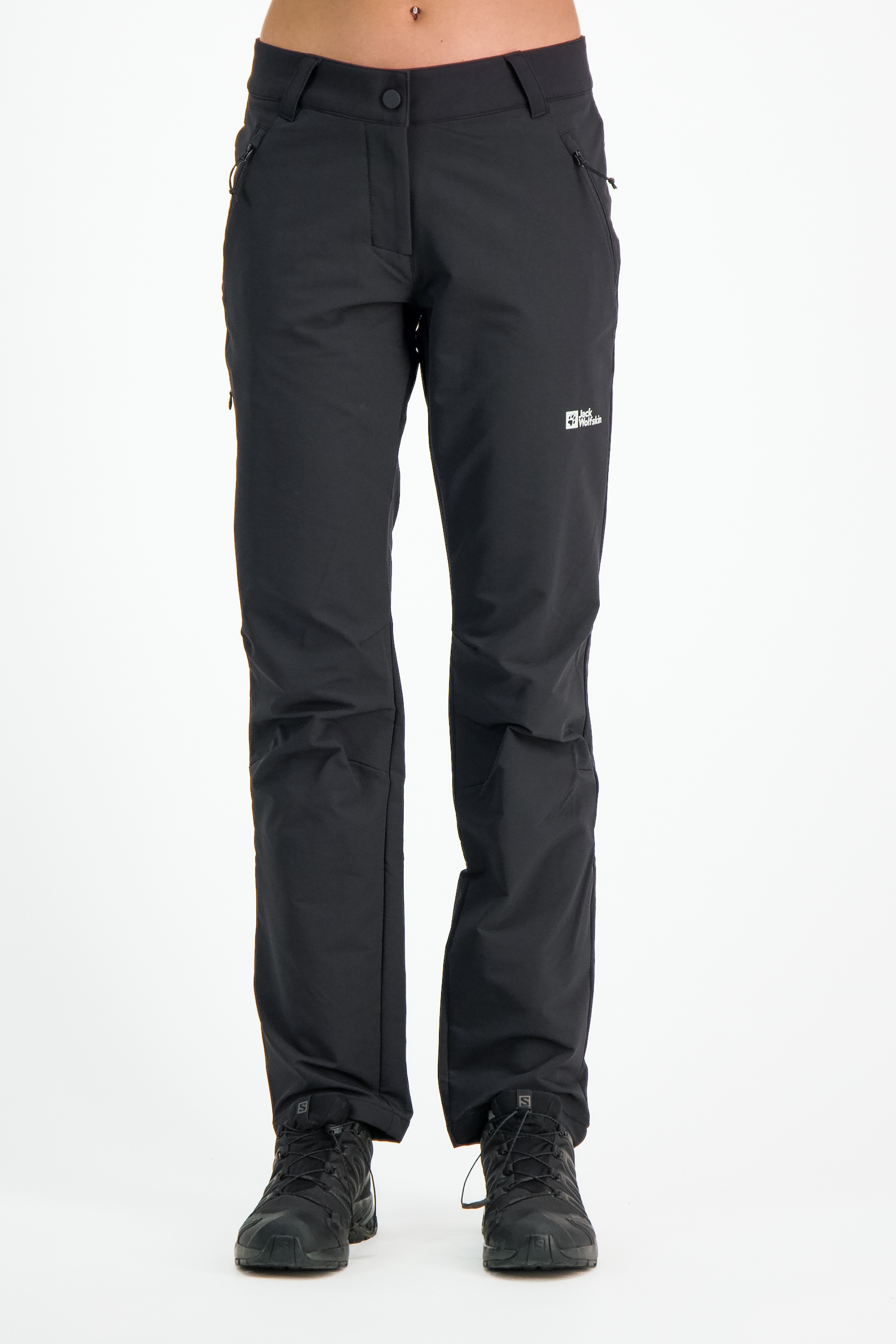 Image of Jack Wolfskin Activate Thermic Langgrösse Damen Softshellhose Schwarz, Damen, Größe: 38L