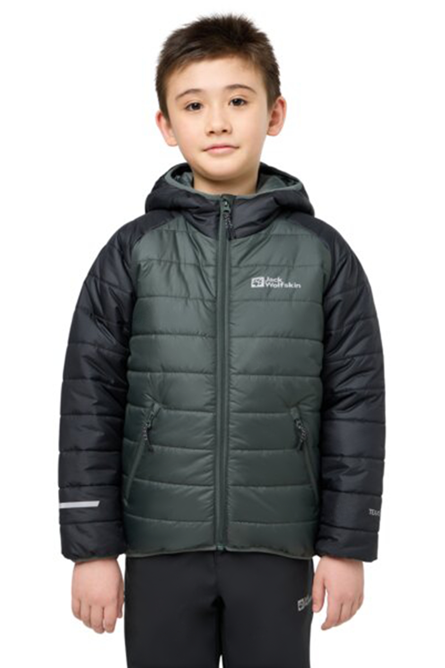 Jack Wolfskin Zenon Kinder Steppjacke Schwarz, , Größe: 116