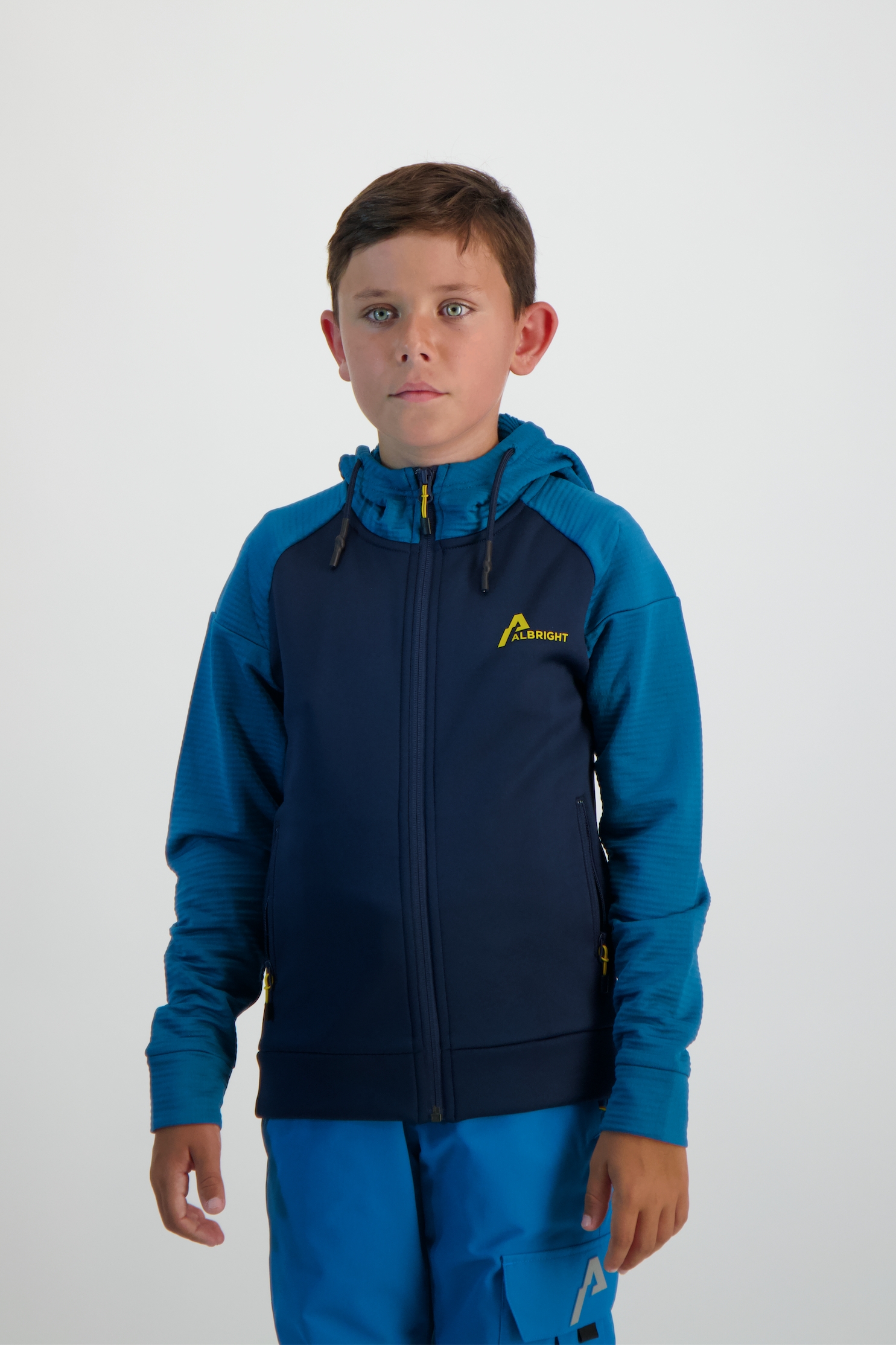 ALBRIGHT Sestiere Jungen Midlayer Blau, , Größe: 116