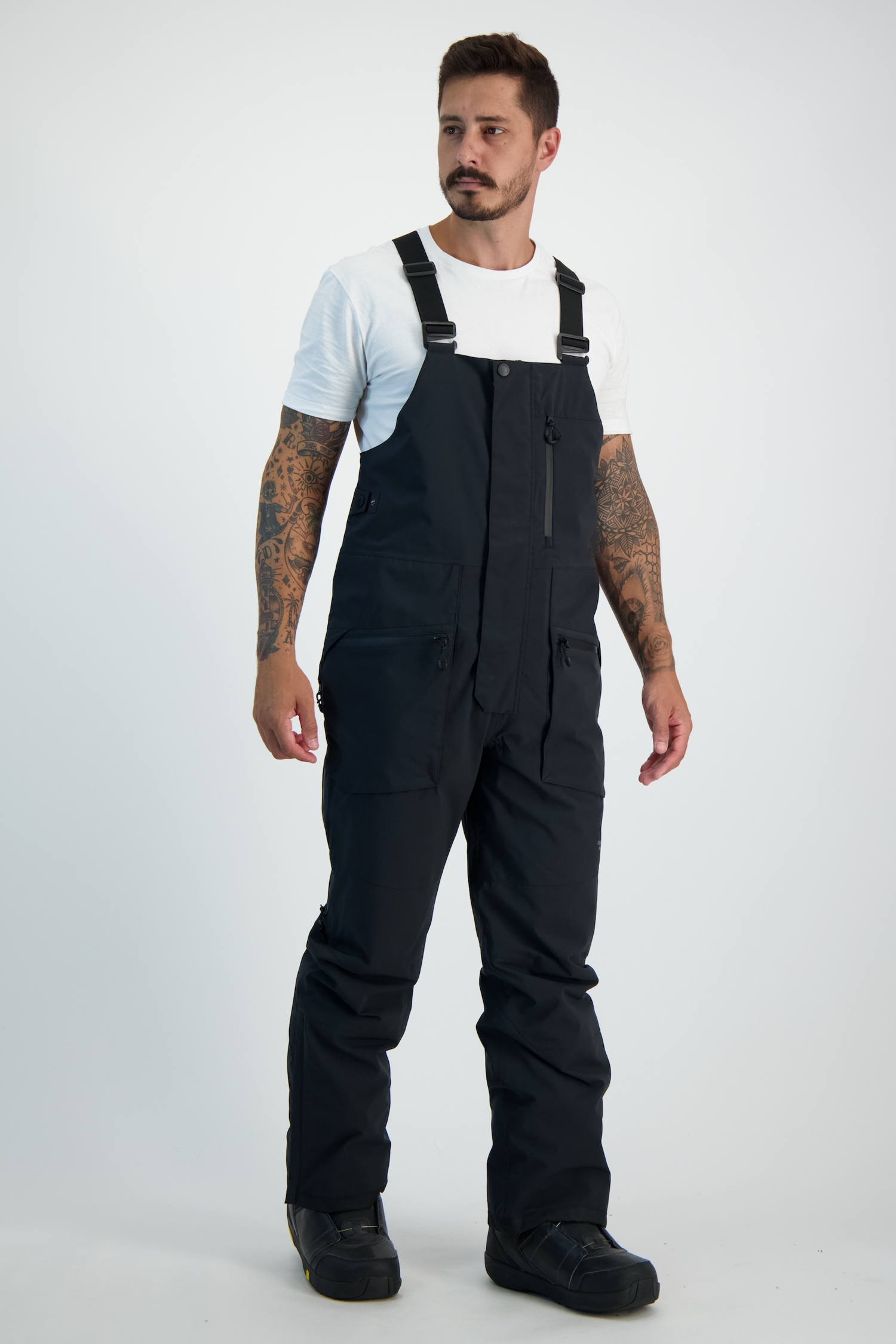 BEACH MOUNTAIN Bib Herren Snowboardhose Schwarz, Herren, Größe: XL