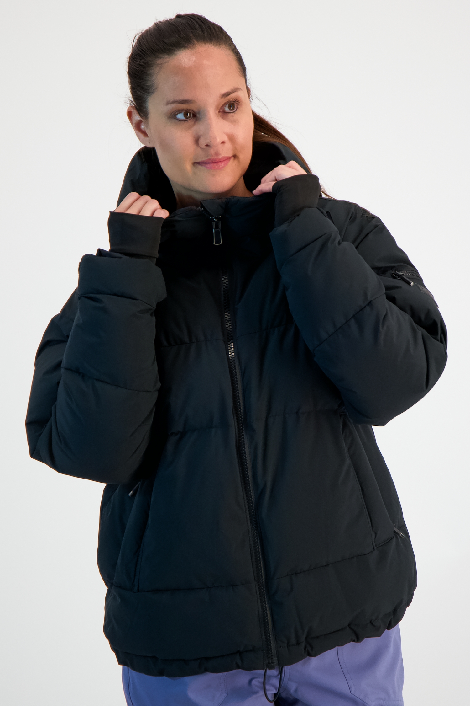Roxy Alofted Damen Ski-/Snowboardjacke Schwarz, Damen, Größe: L